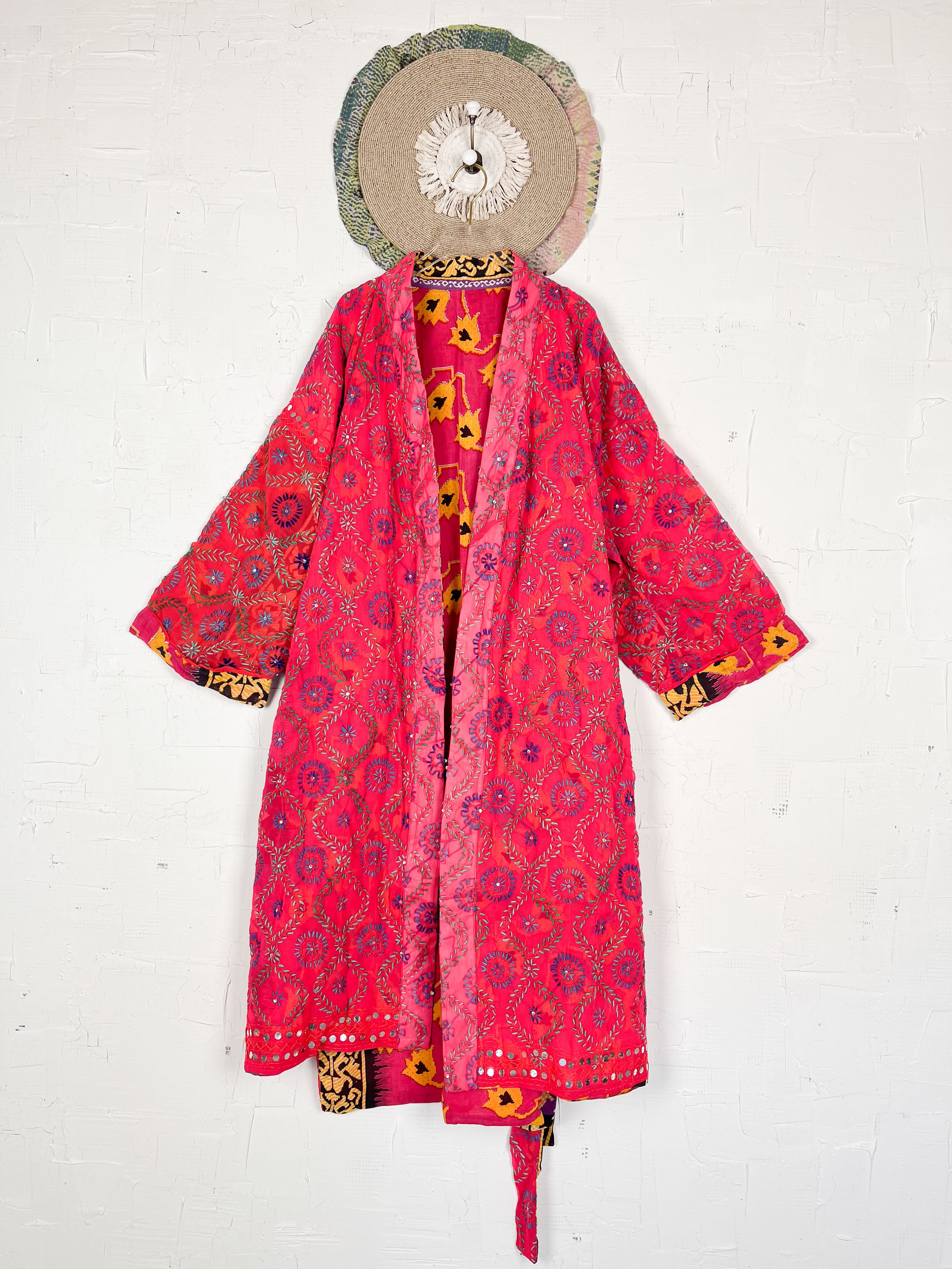 Phulkari kimono - Love Protect Sustain