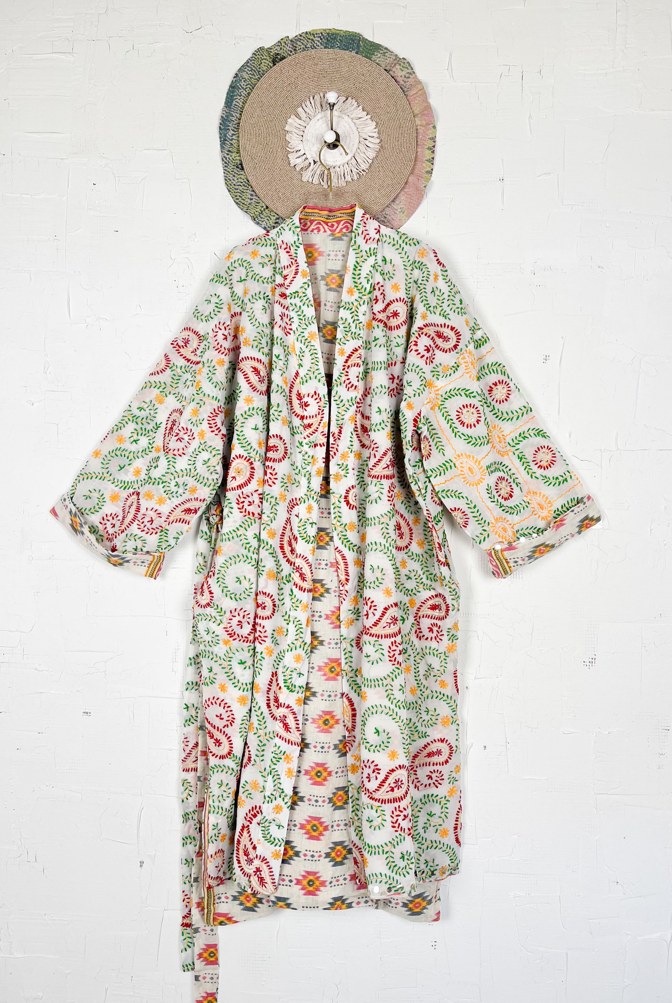 Phulkari kimono - Love Protect Sustain