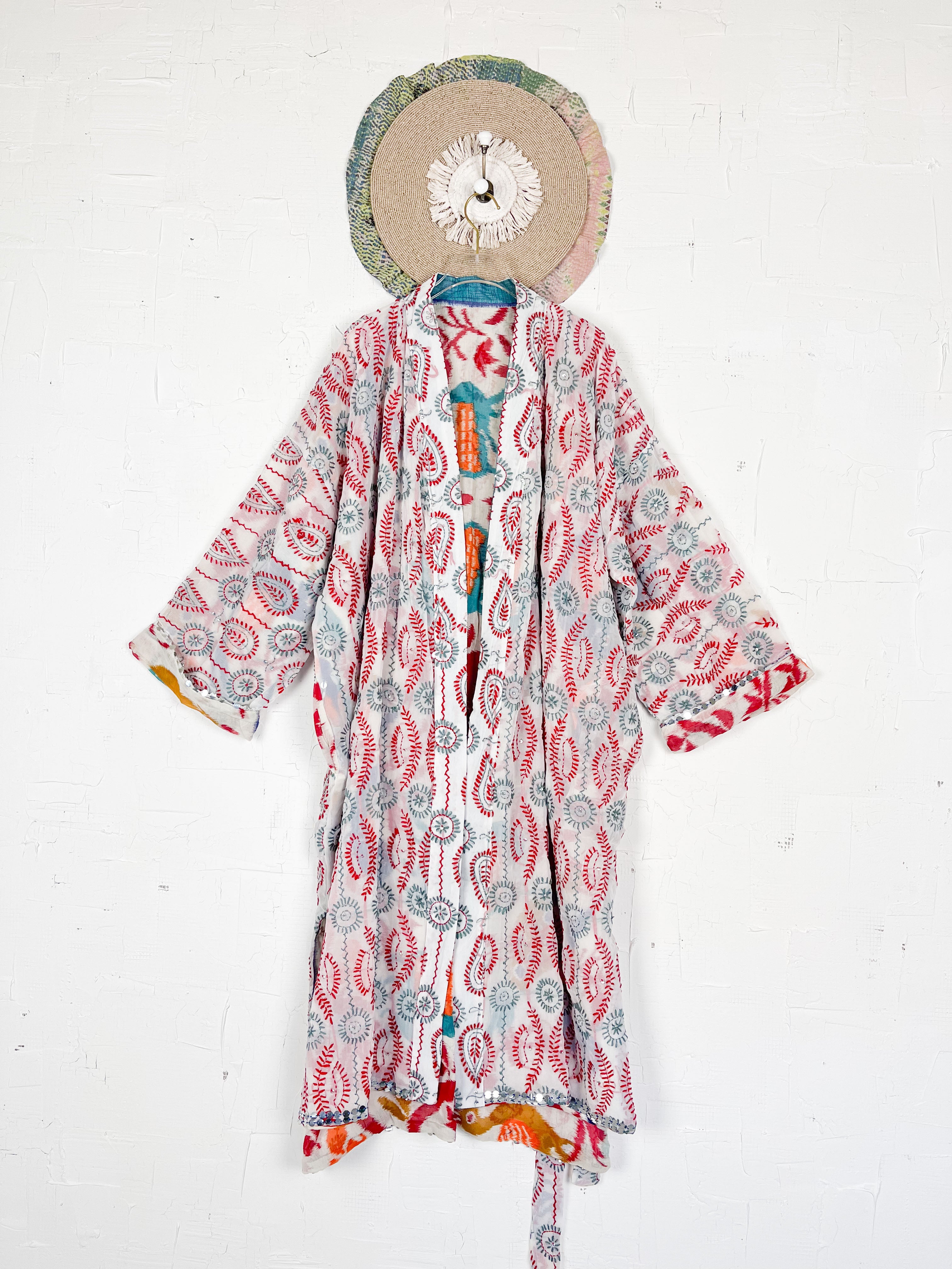 Phulkari kimono - Love Protect Sustain