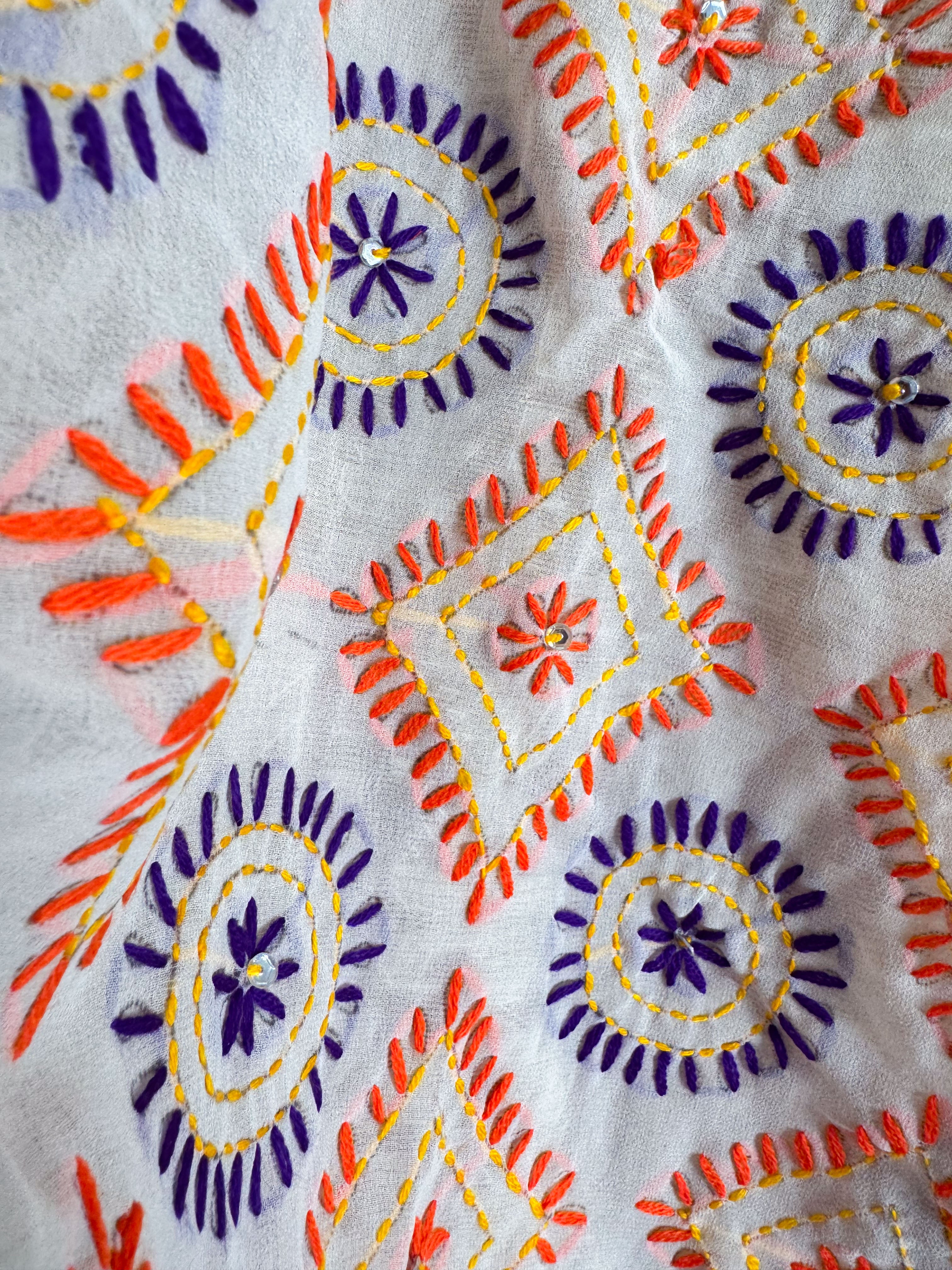 Phulkari kimono - Love Protect Sustain