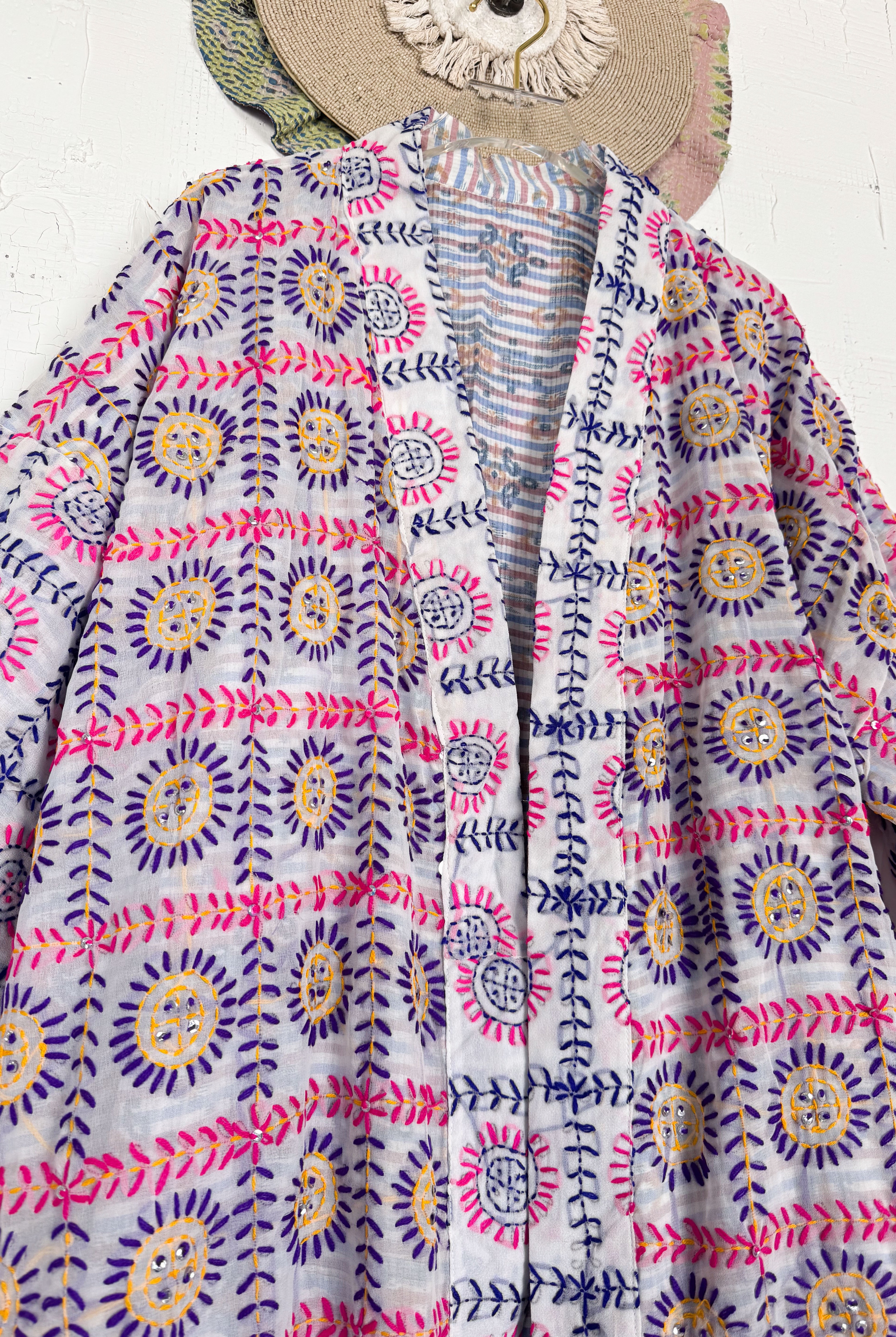 Phulkari kimono - Love Protect Sustain