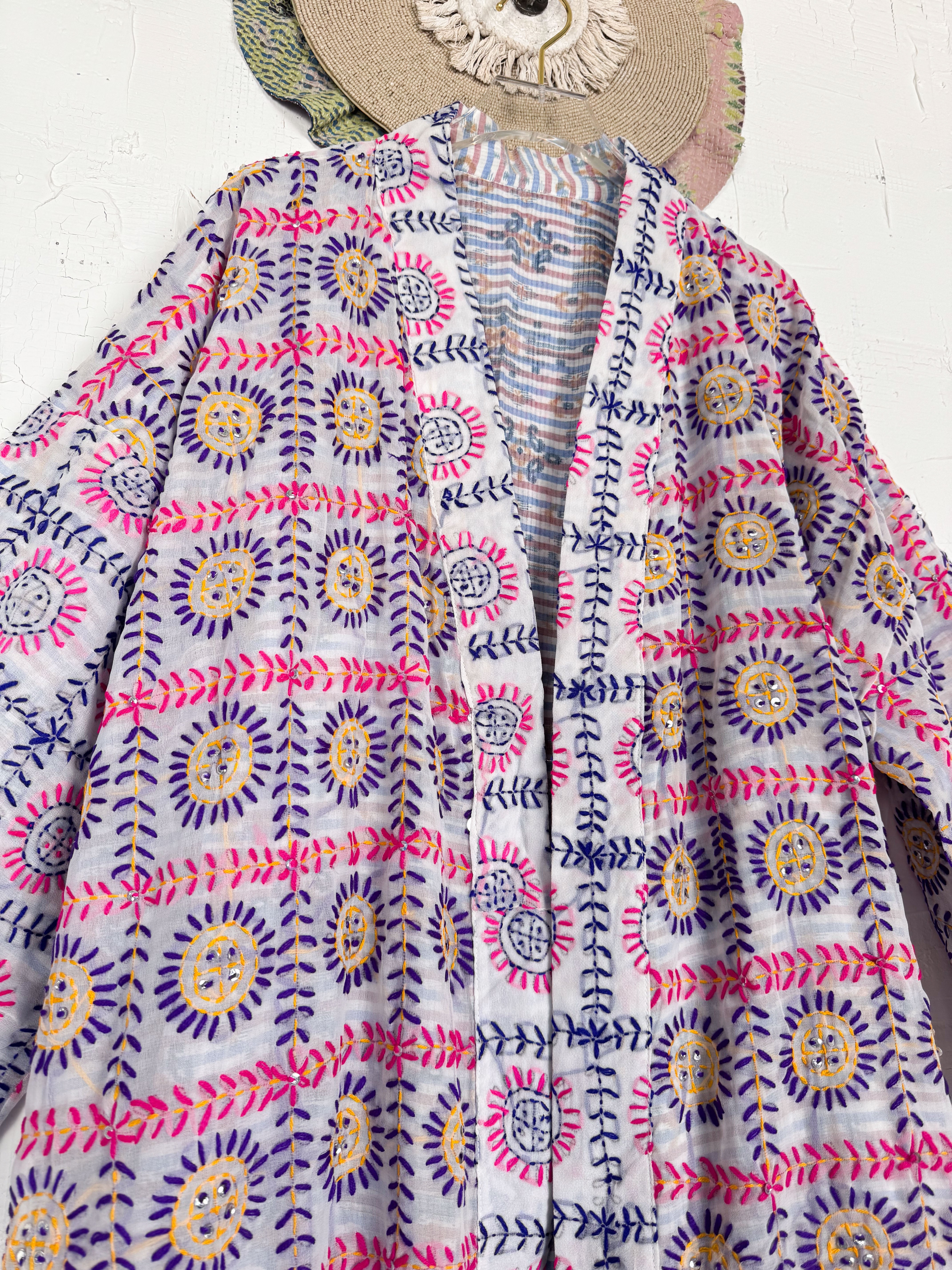Phulkari kimono - Love Protect Sustain