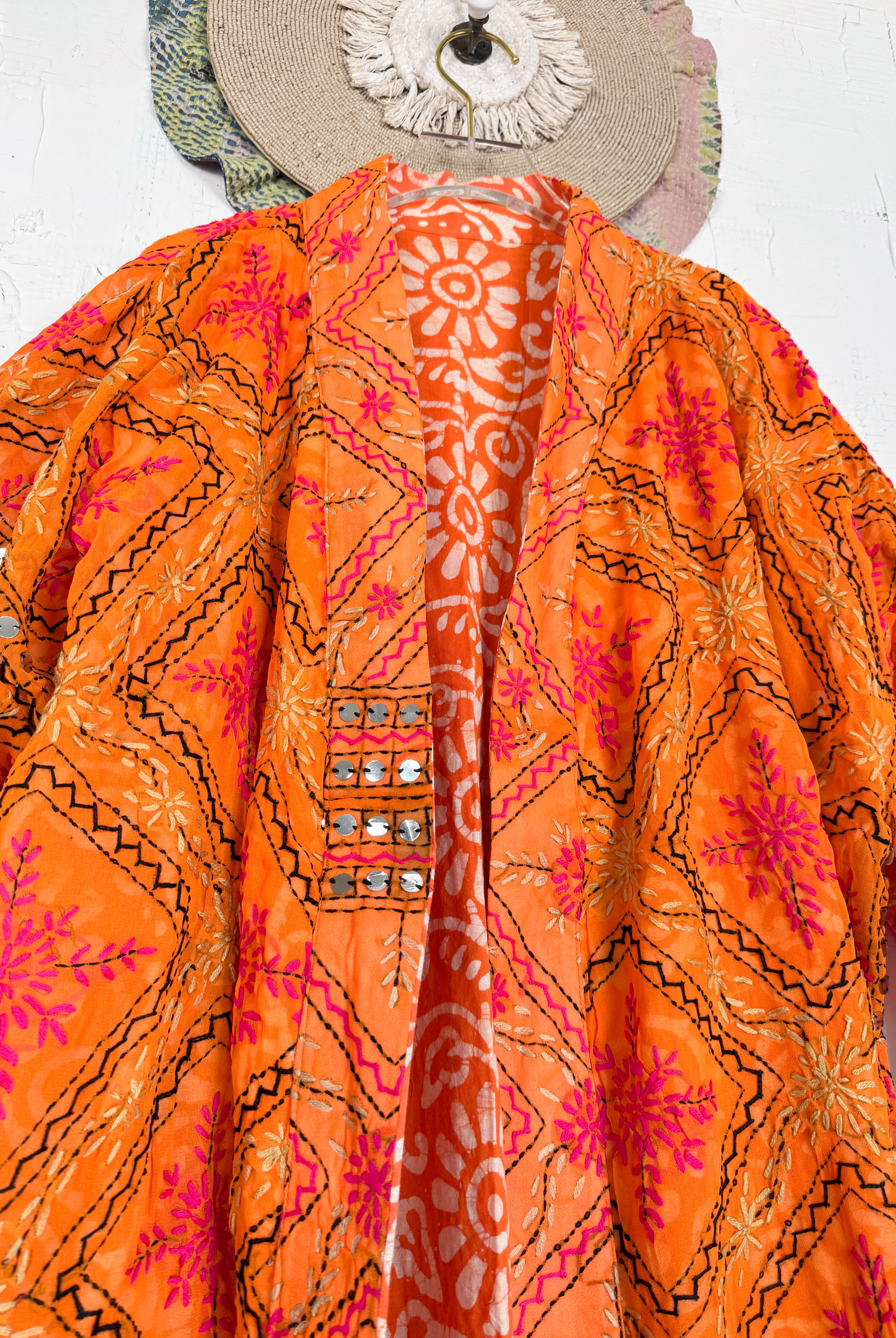 Phulkari kimono - Love Protect Sustain