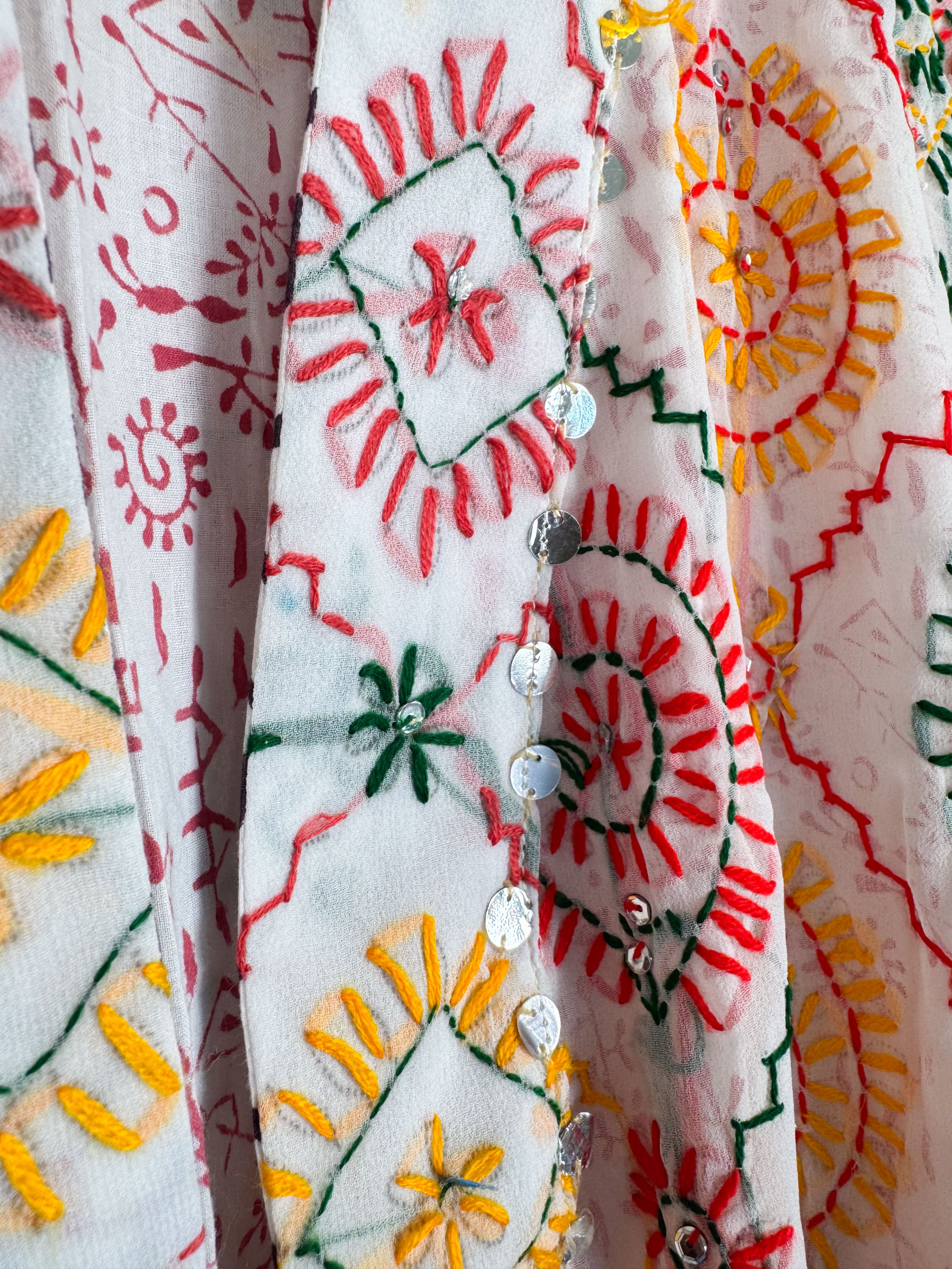 Phulkari kimono - Love Protect Sustain