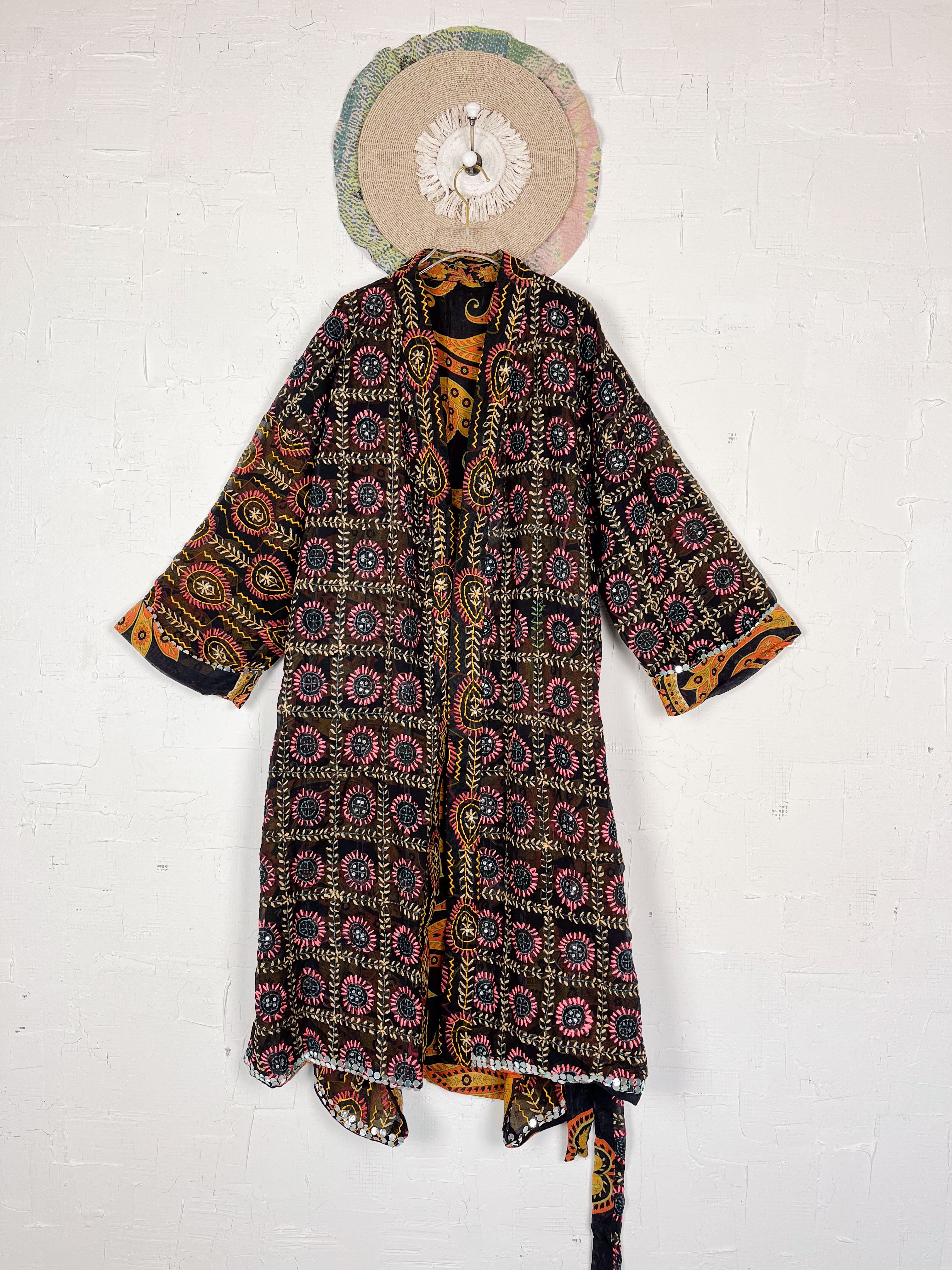 Phulkari kimono - Love Protect Sustain