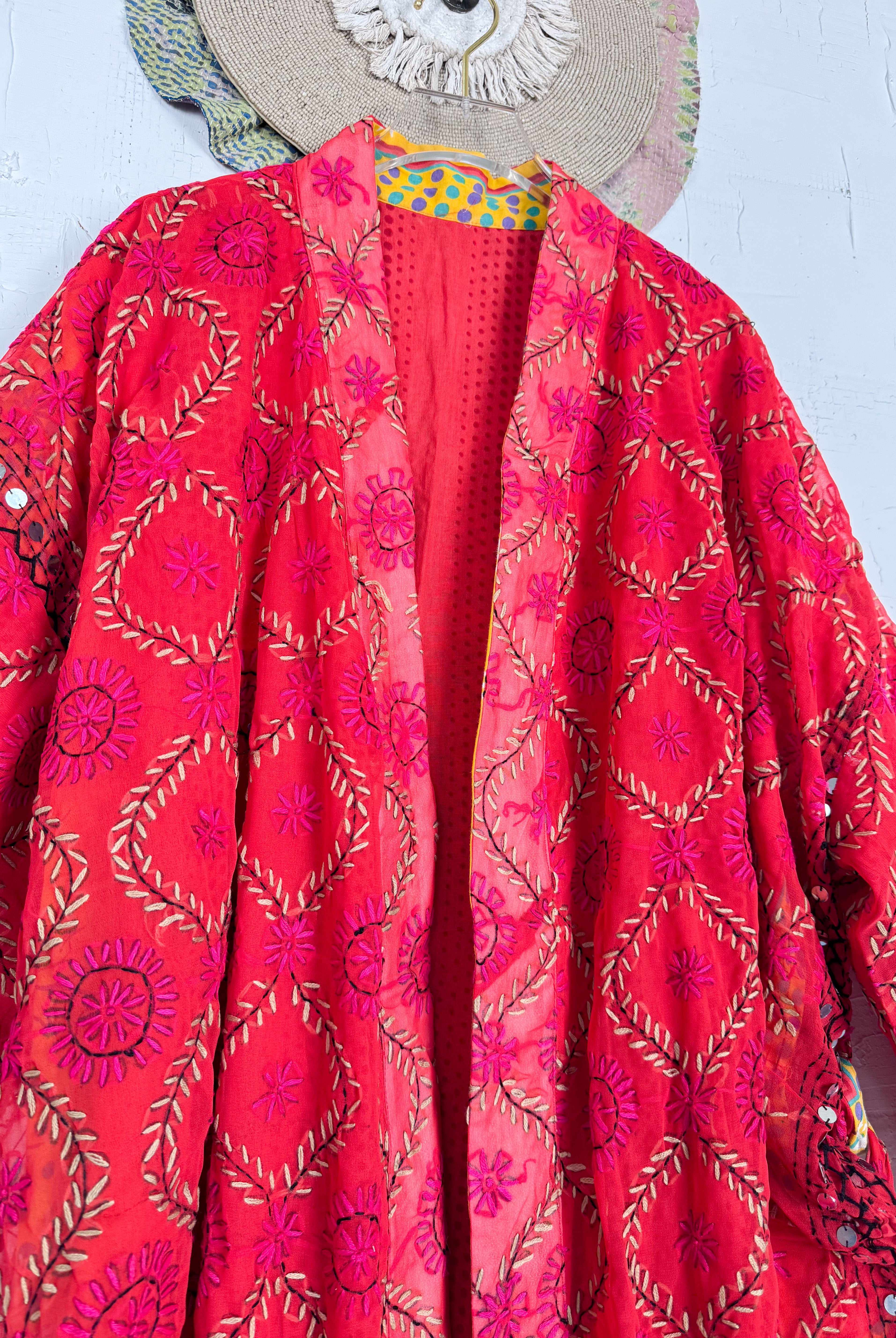 Phulkari kimono - Love Protect Sustain