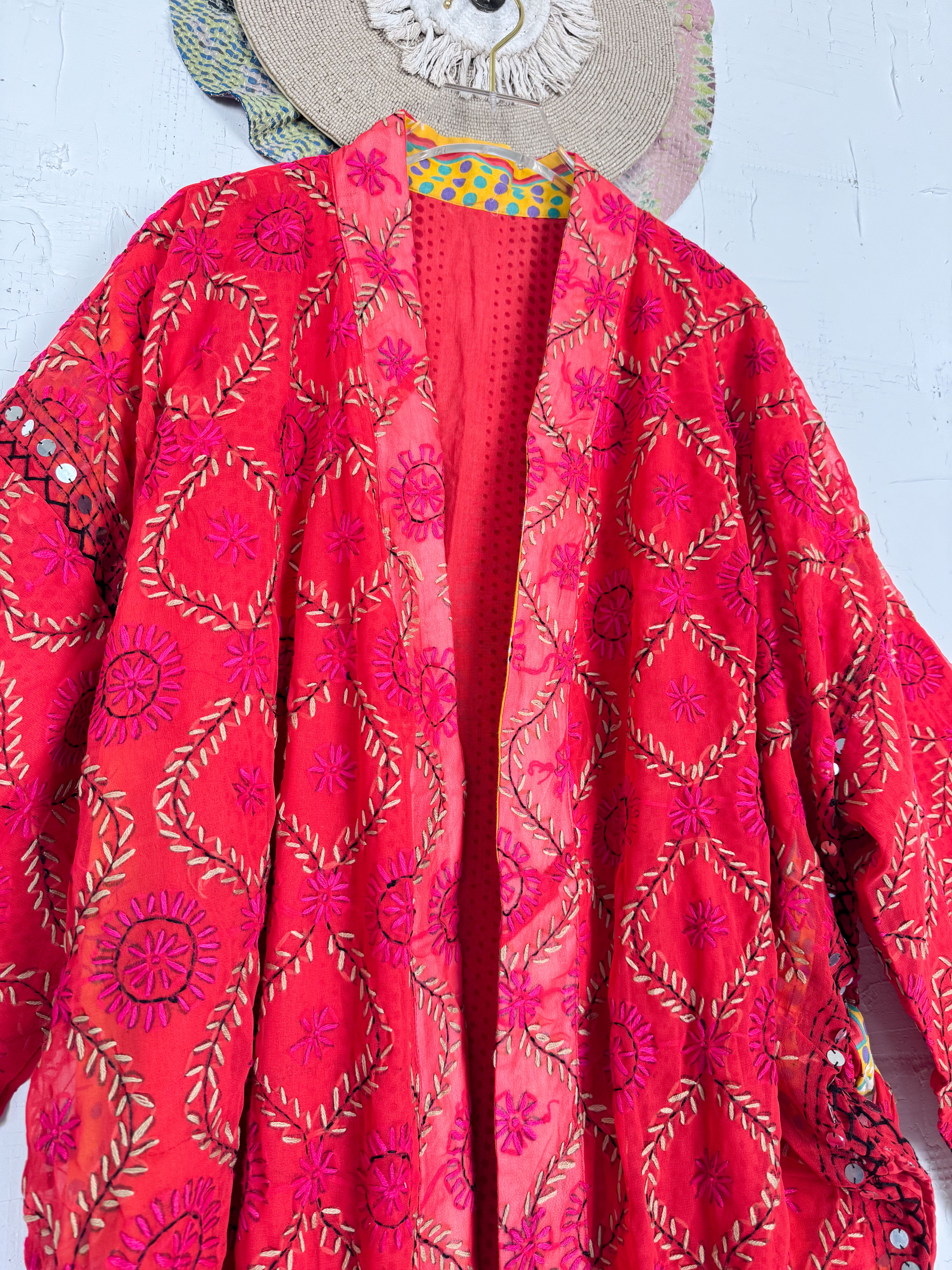 Phulkari kimono - Love Protect Sustain