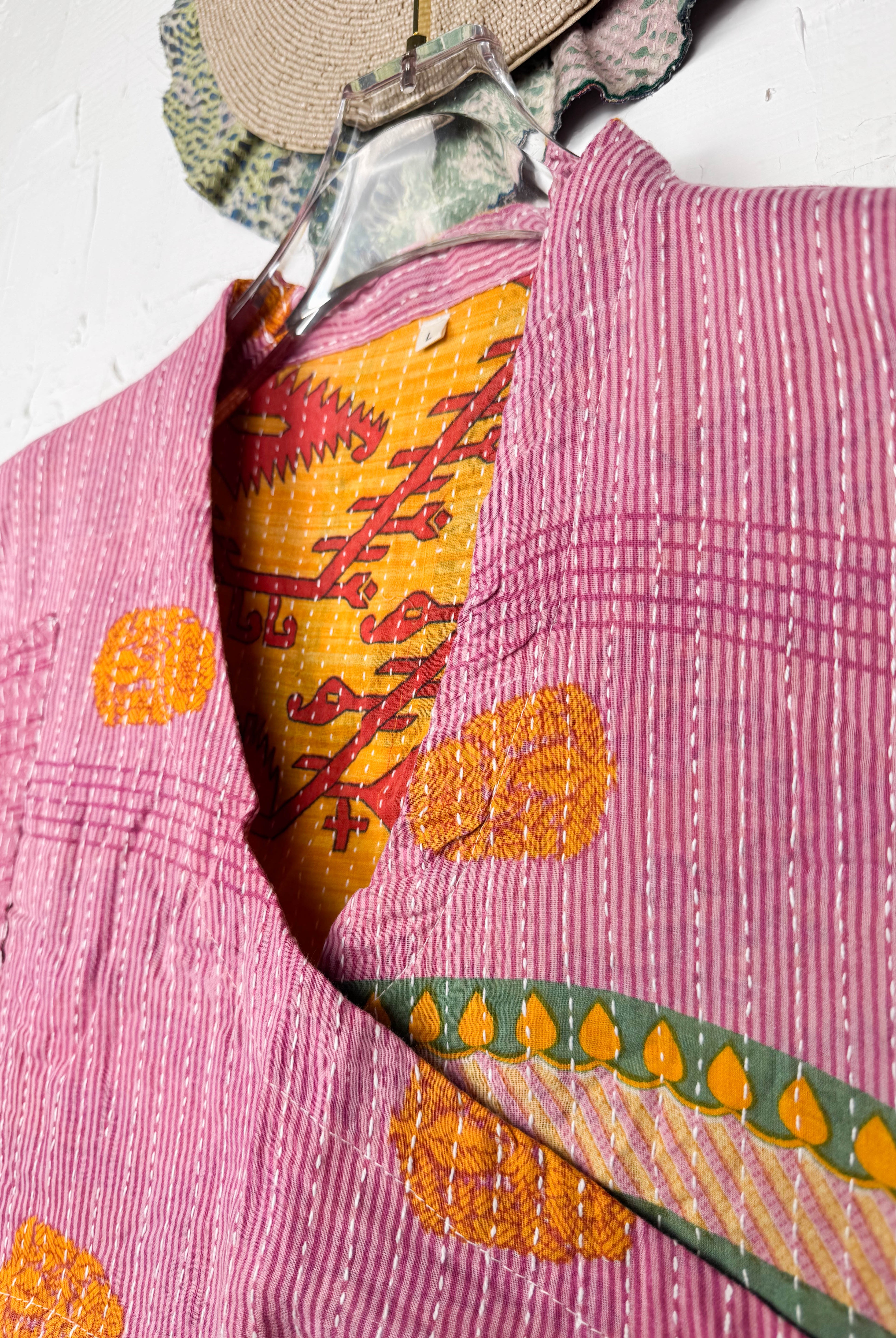 Pink Kantha Top - Love Protect Sustain
