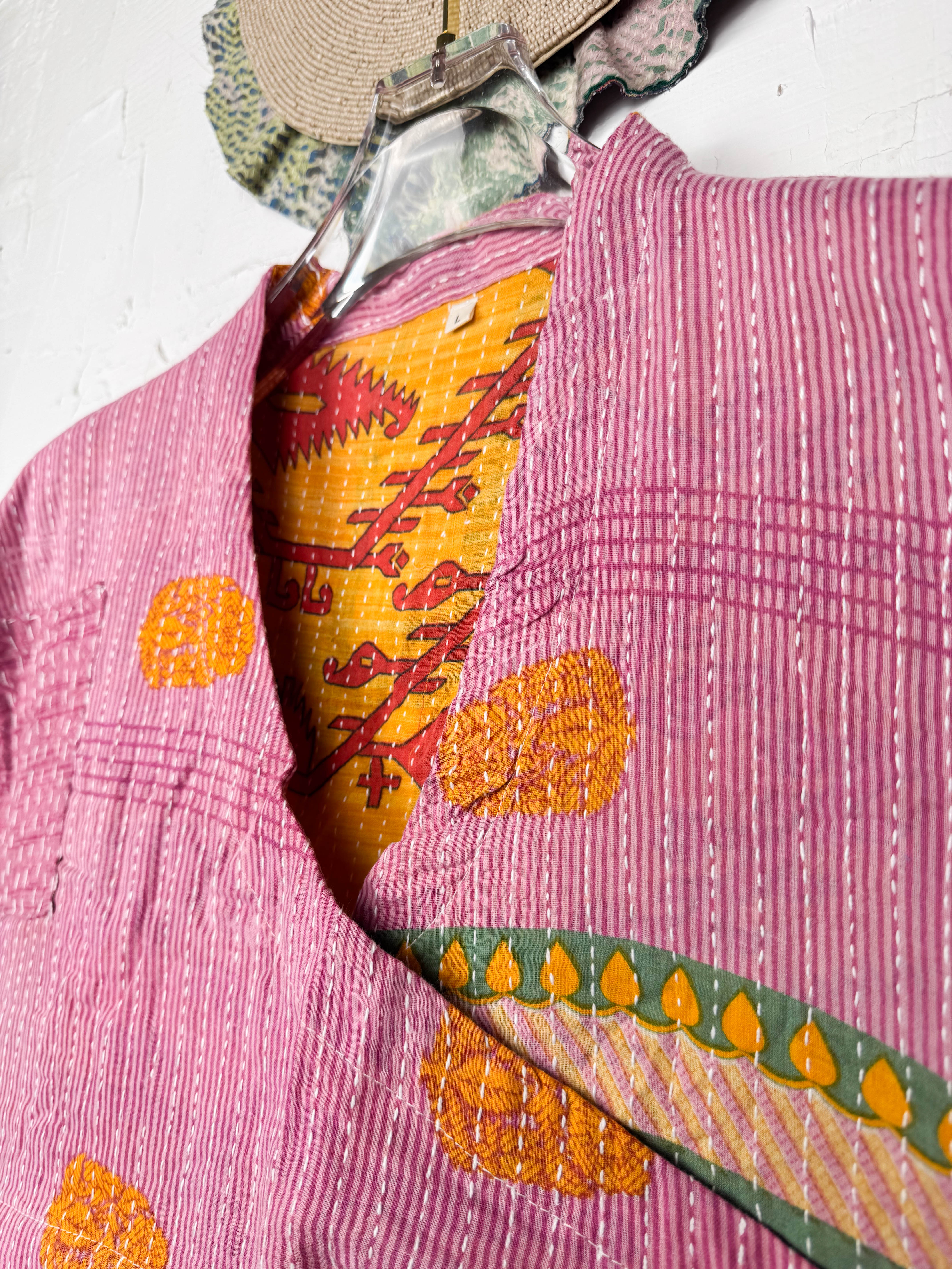 Pink Kantha Top - Love Protect Sustain