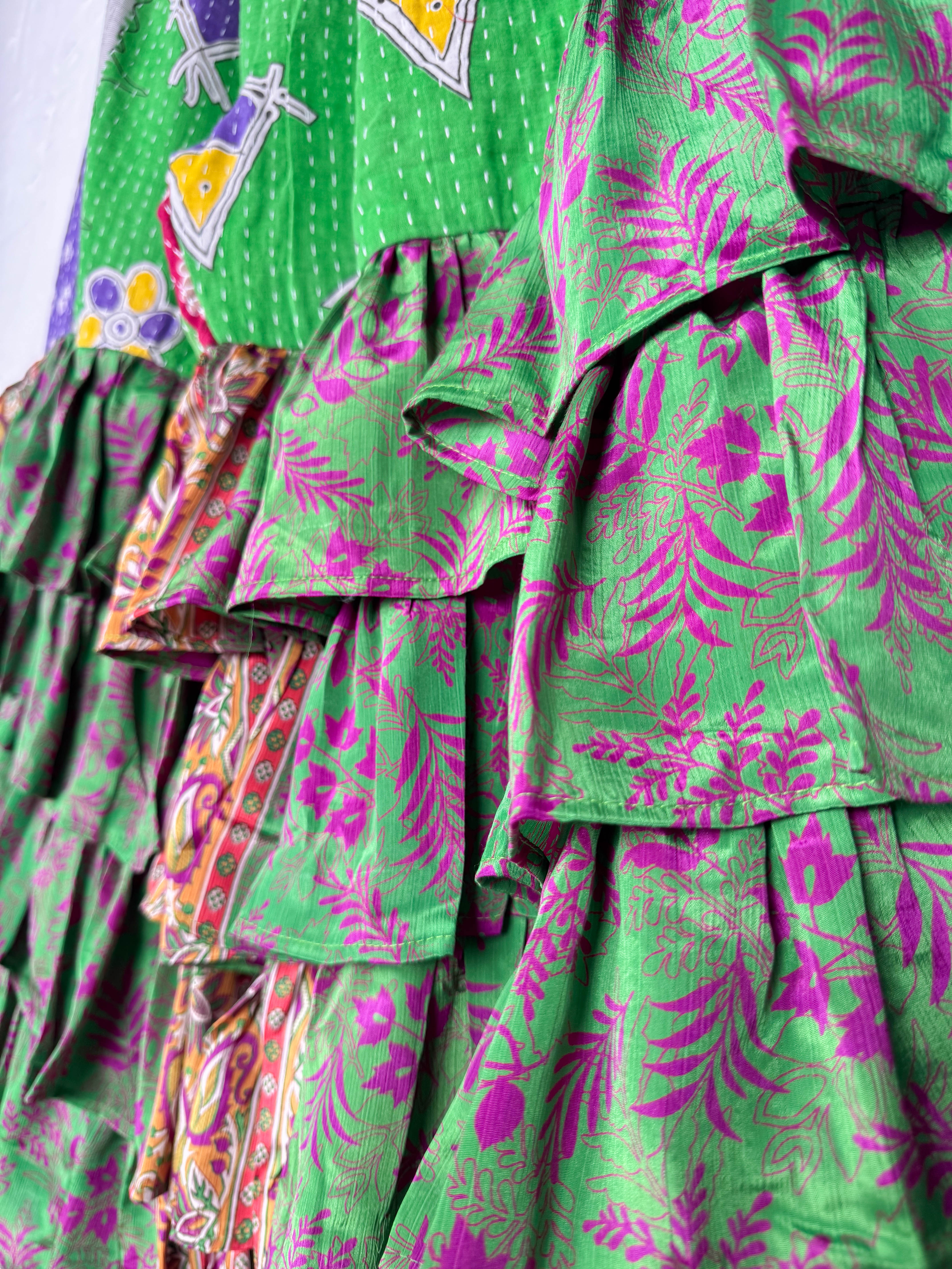 Pregnancy kantha tiered pants - Love Protect Sustain