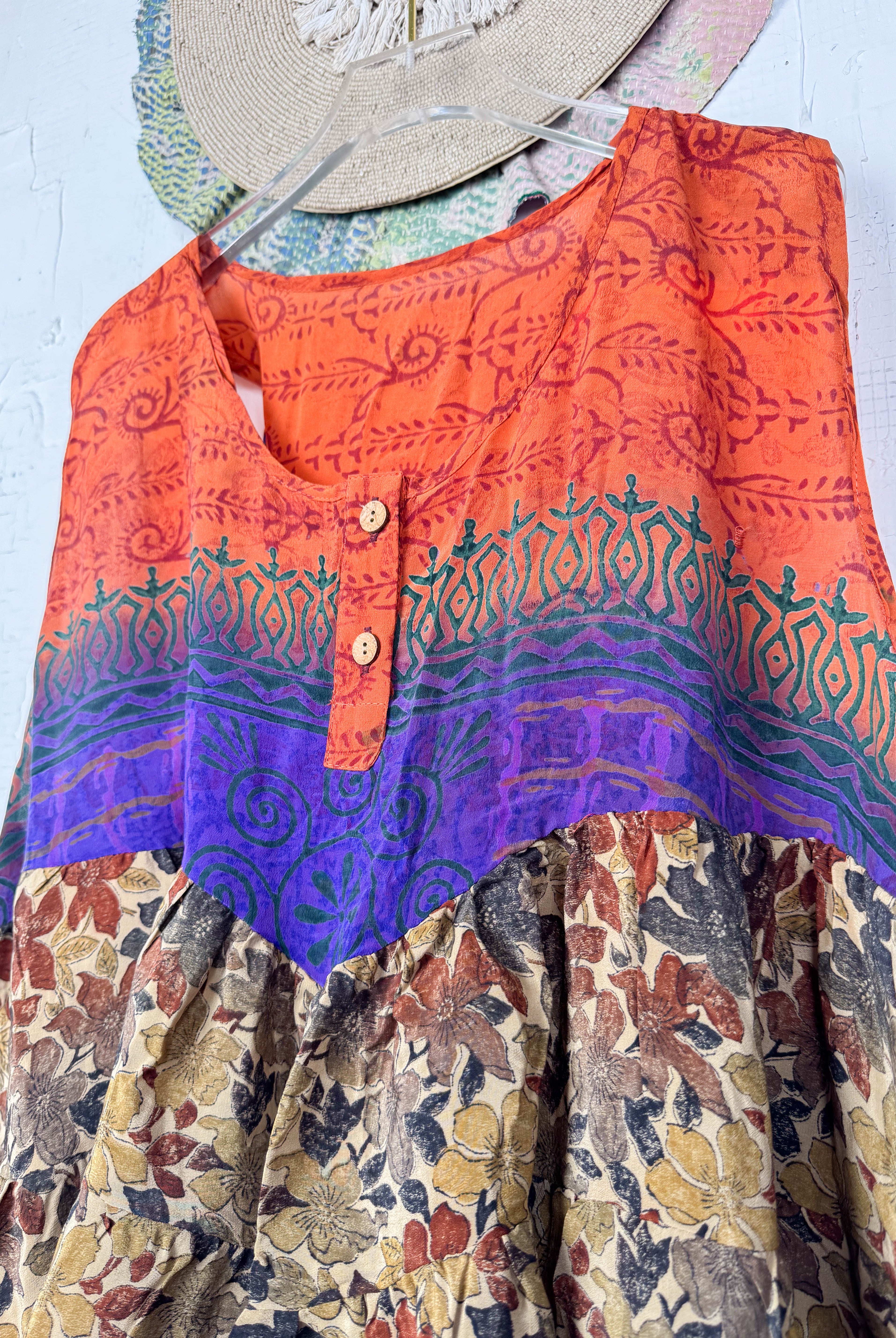 Pure silk vest top - Love Protect Sustain