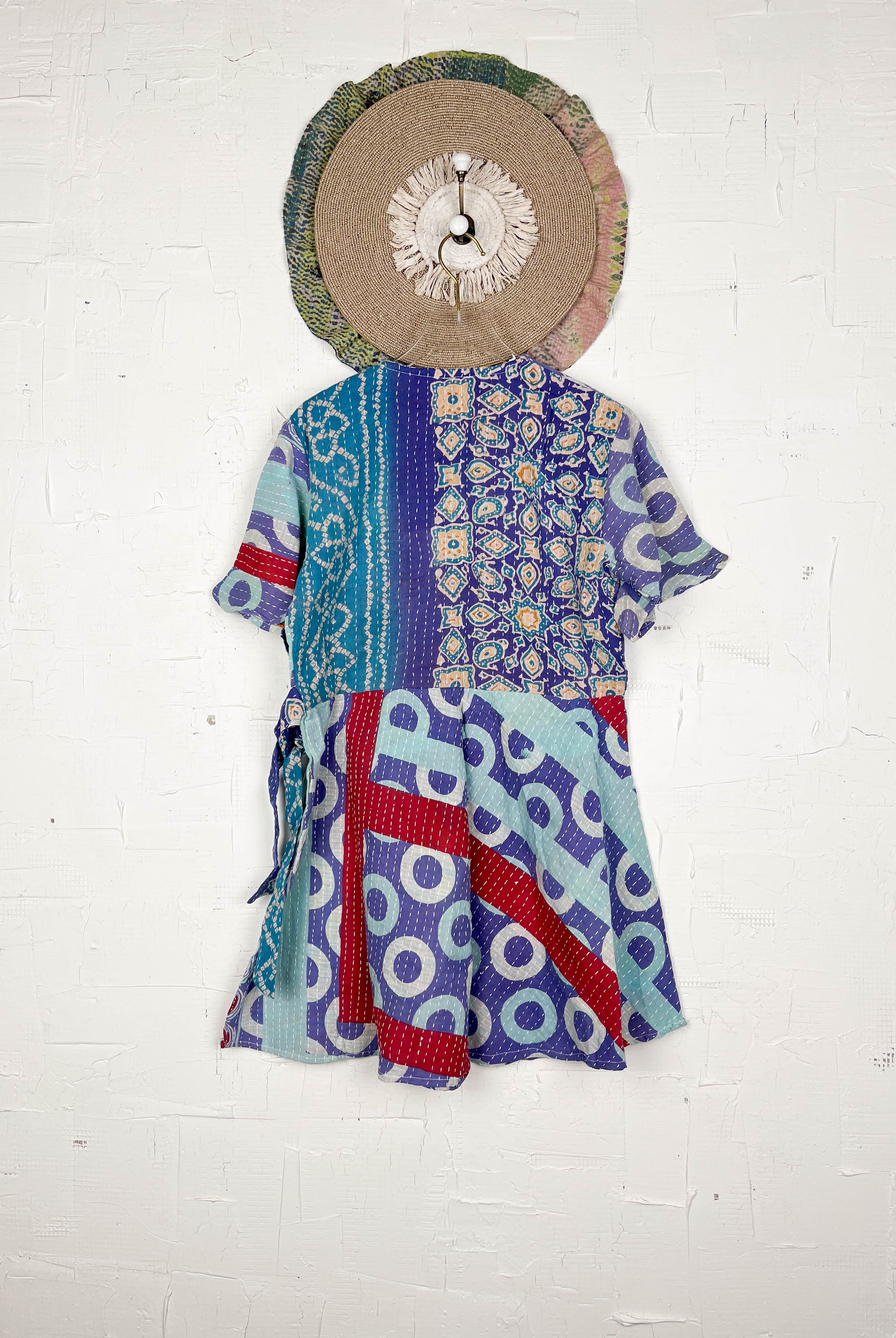 Purple Kantha Dress - Love Protect Sustain