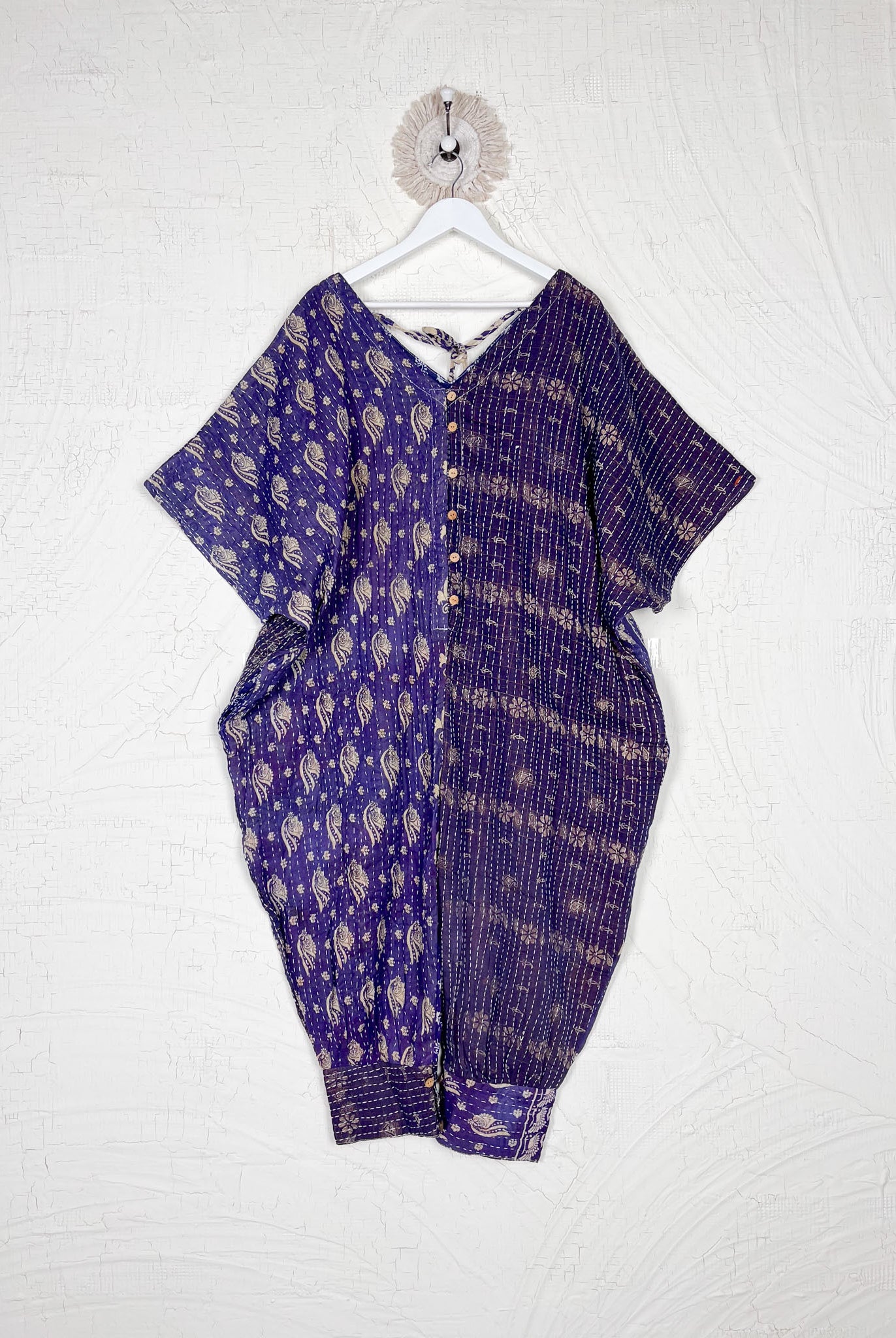 Purple Kantha Jumper - Love Protect Sustain