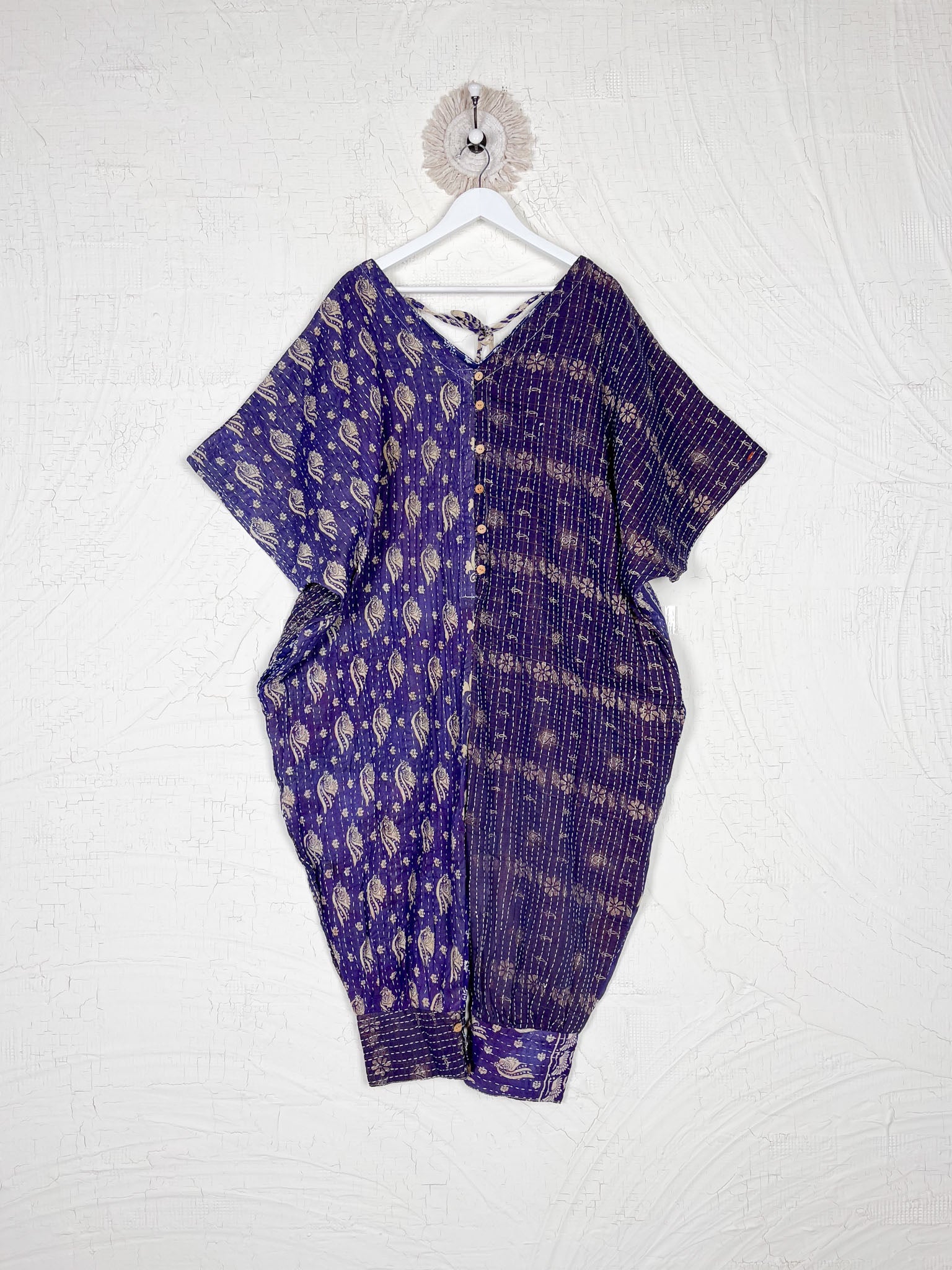 Purple Kantha Jumper - Love Protect Sustain