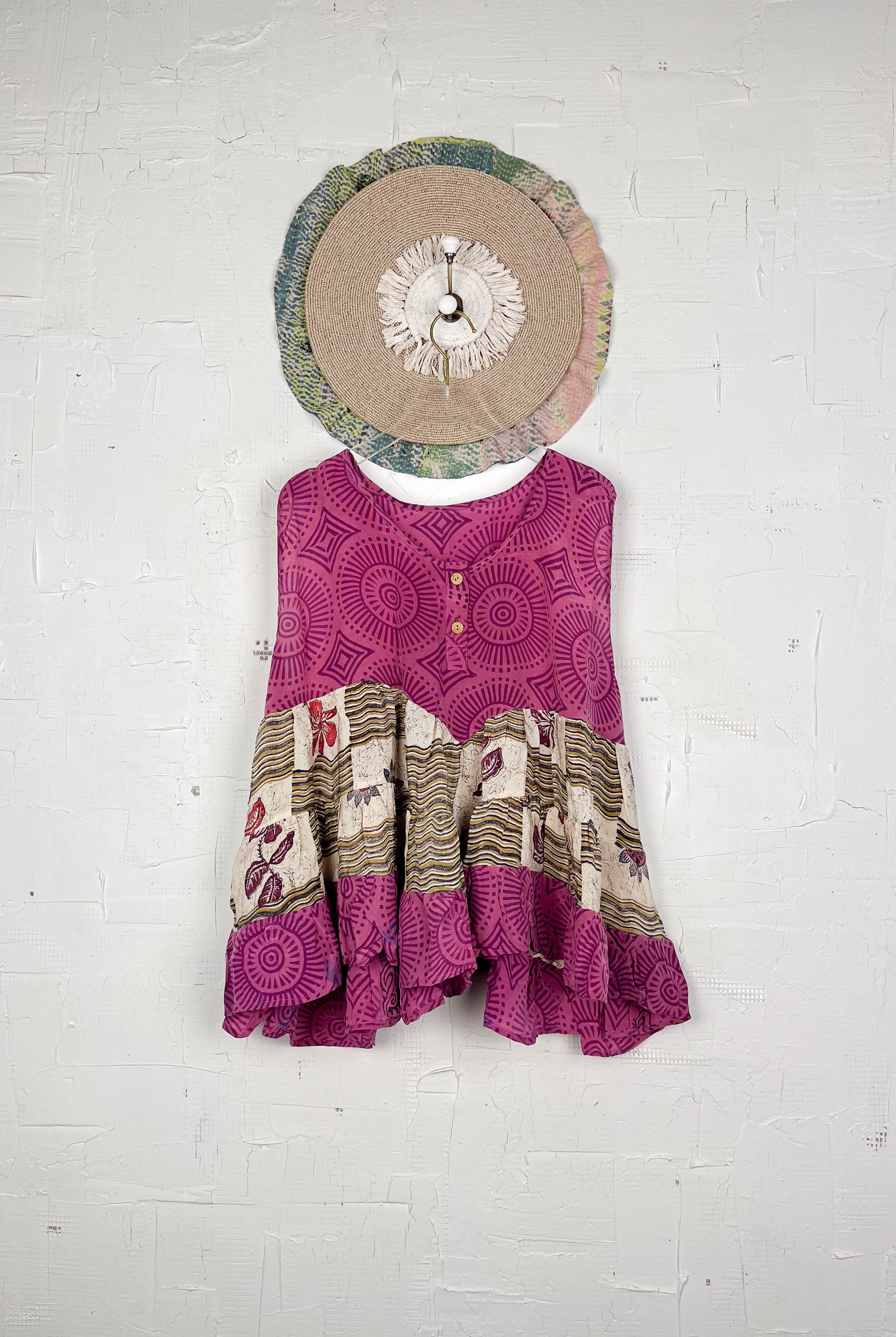 Purple Silk Top - Love Protect Sustain