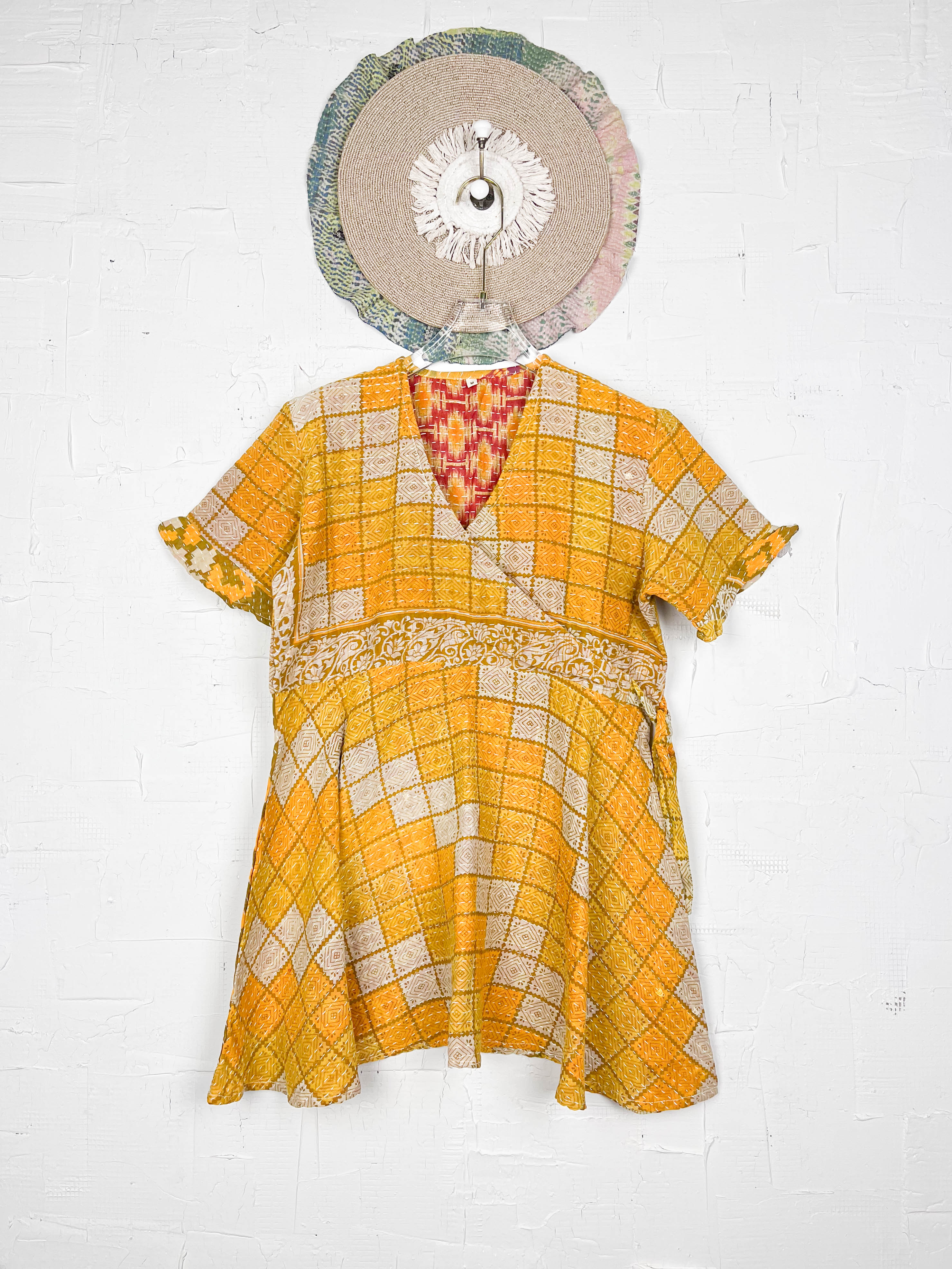 Quilted Kantha dress- Love Protect Sustain