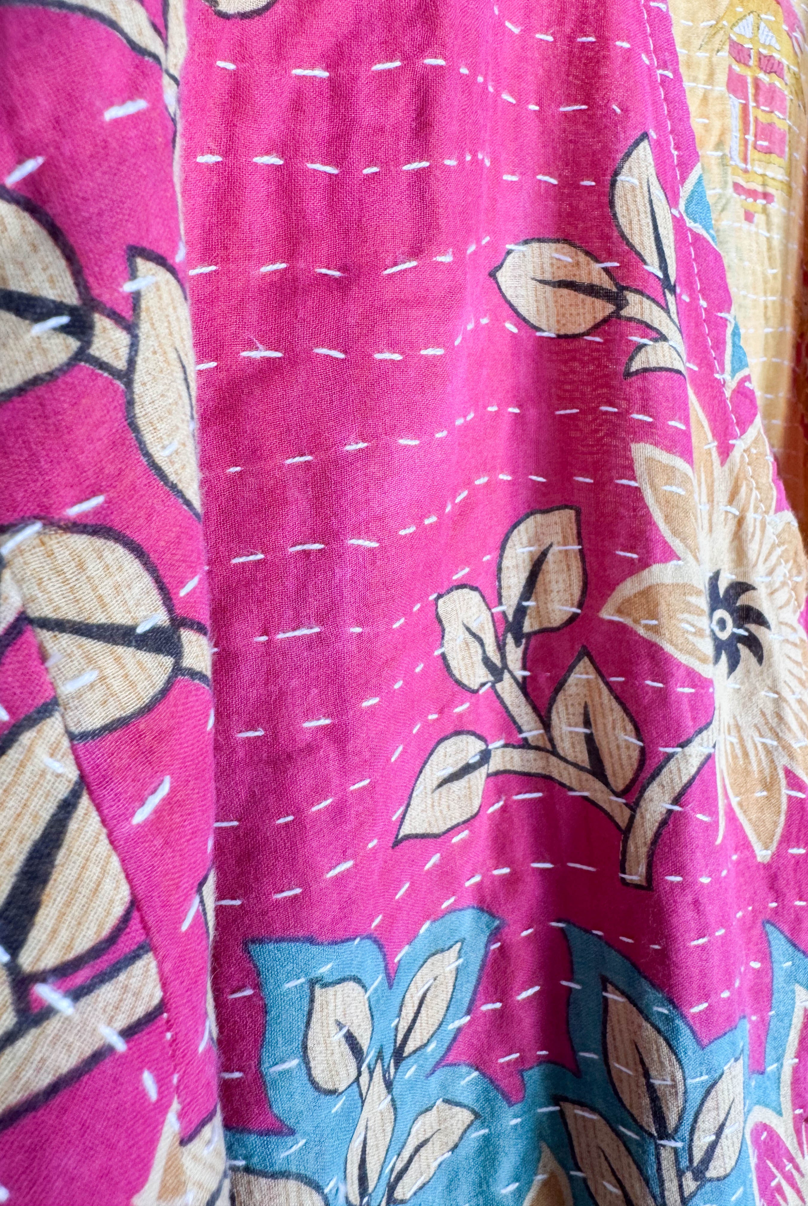 Quilted Kantha dress - Love Protect Sustain