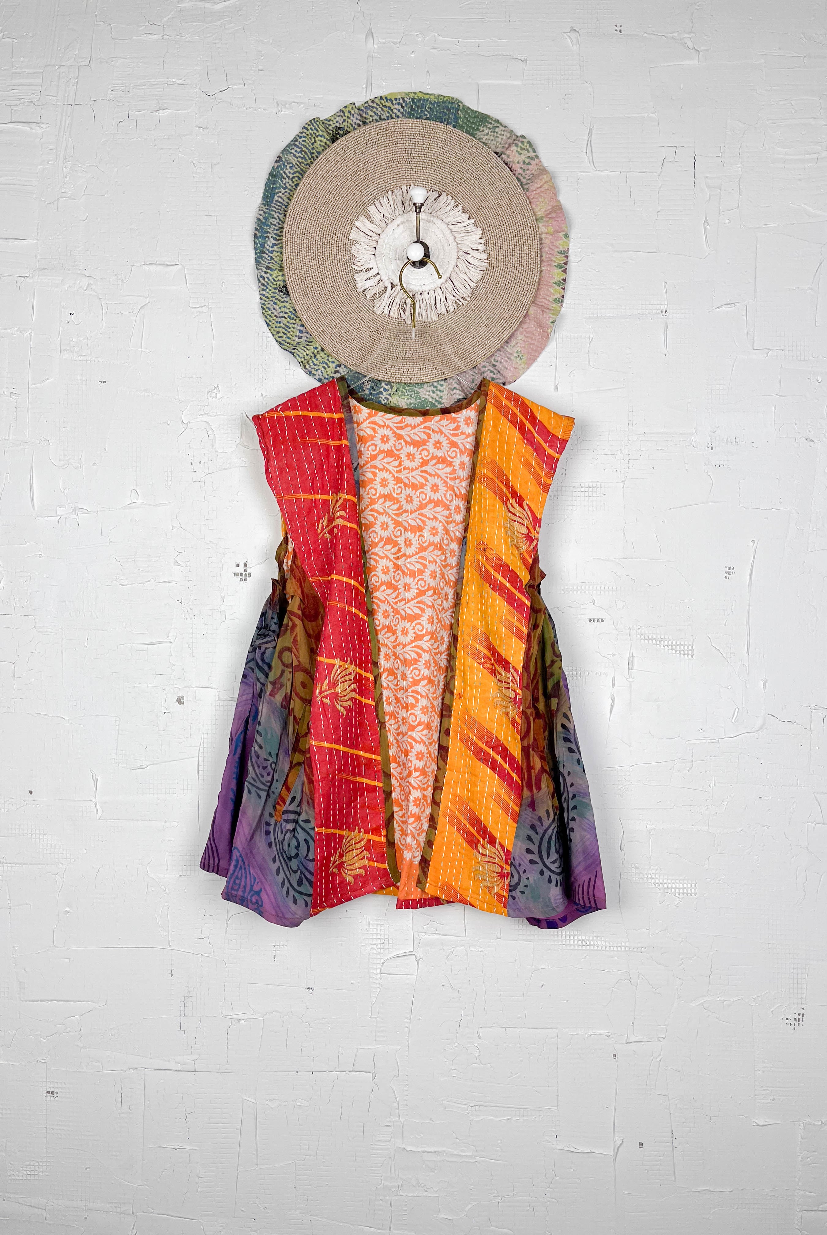 Quilted silk vest - Love Protect Sustain