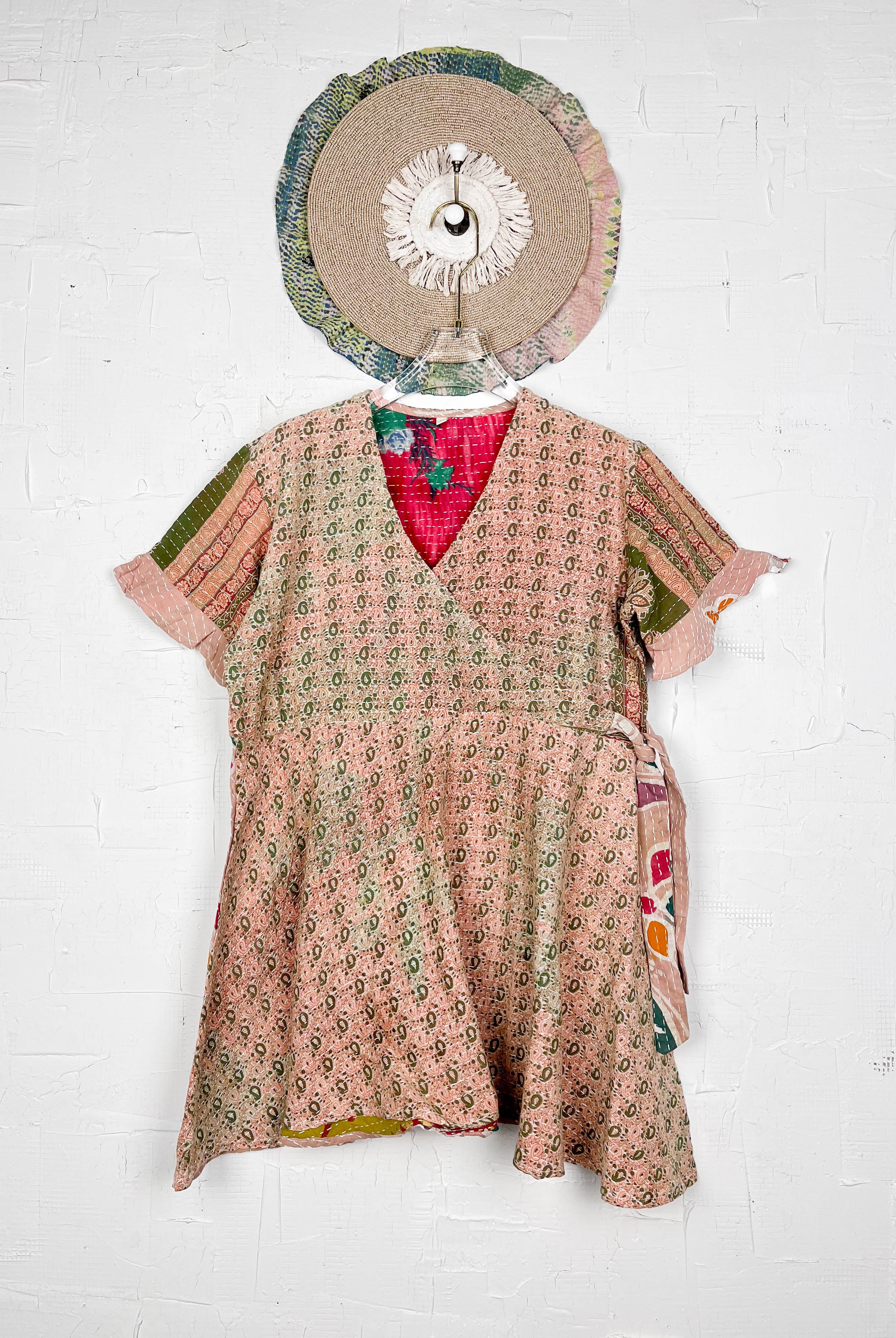 Quilted wrap dress - Love Protect Sustain