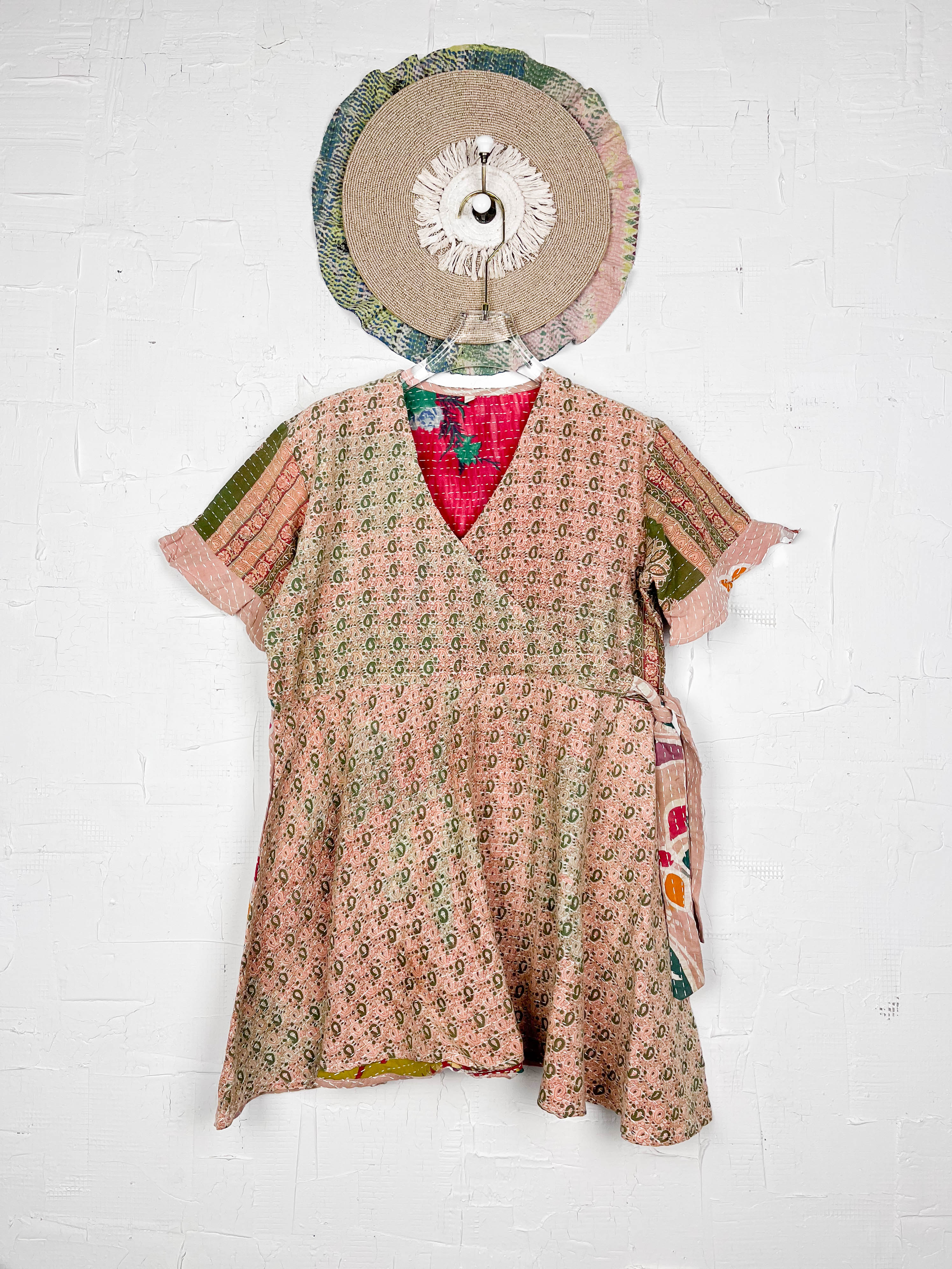 Quilted wrap dress - Love Protect Sustain