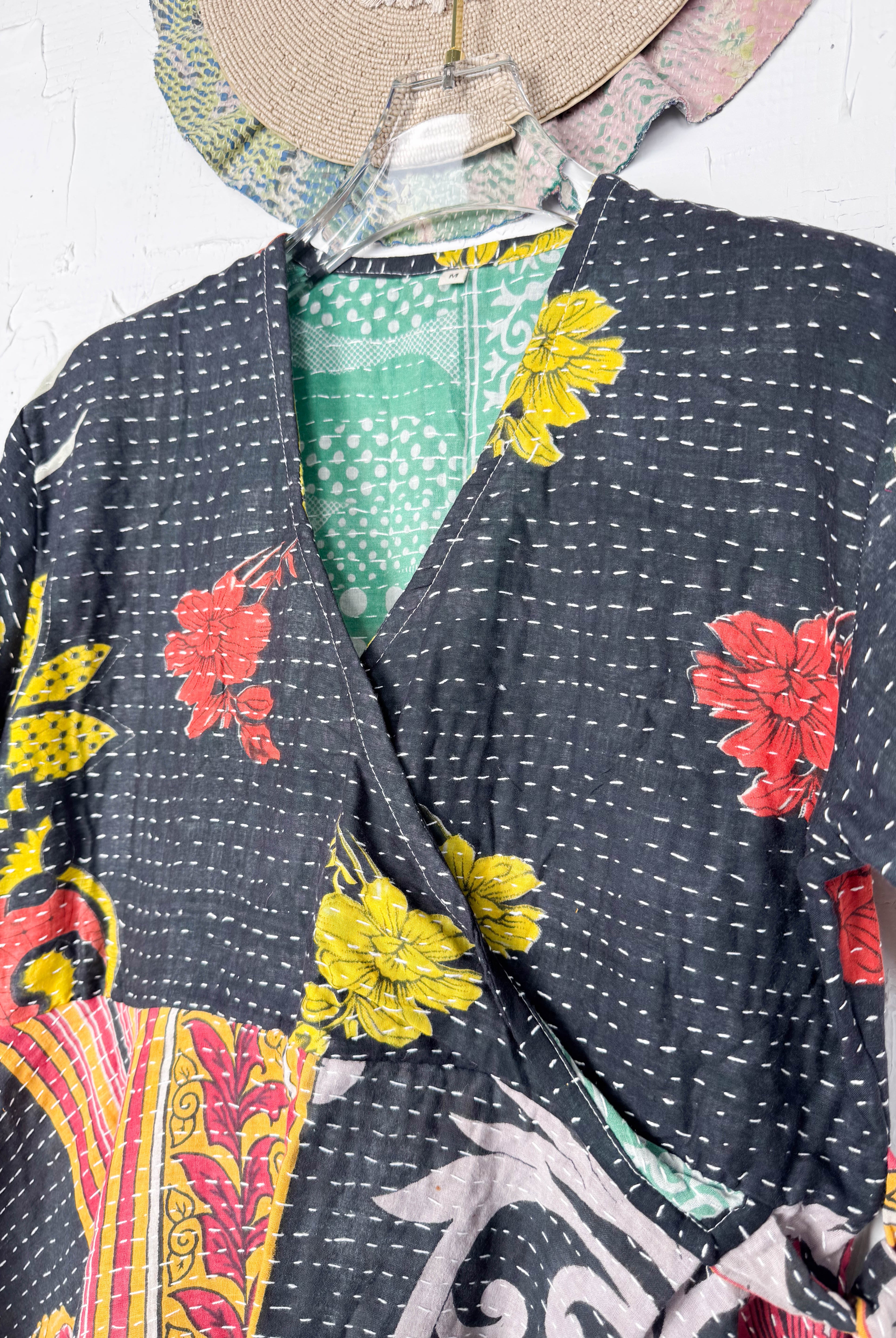 Quilted wrap dress - Love Protect Sustain