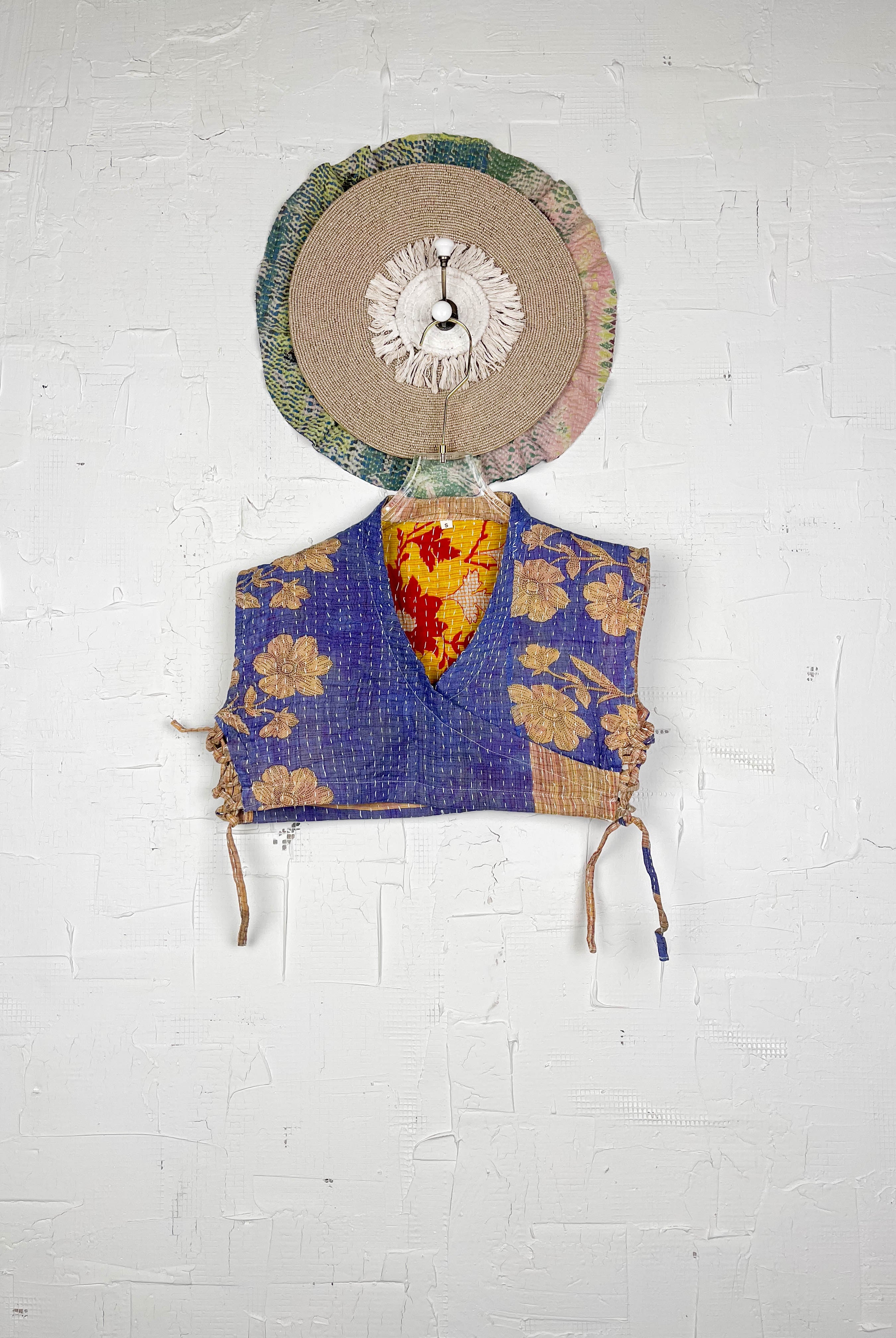 Recycled fabric crop top - Love Protect Sustain