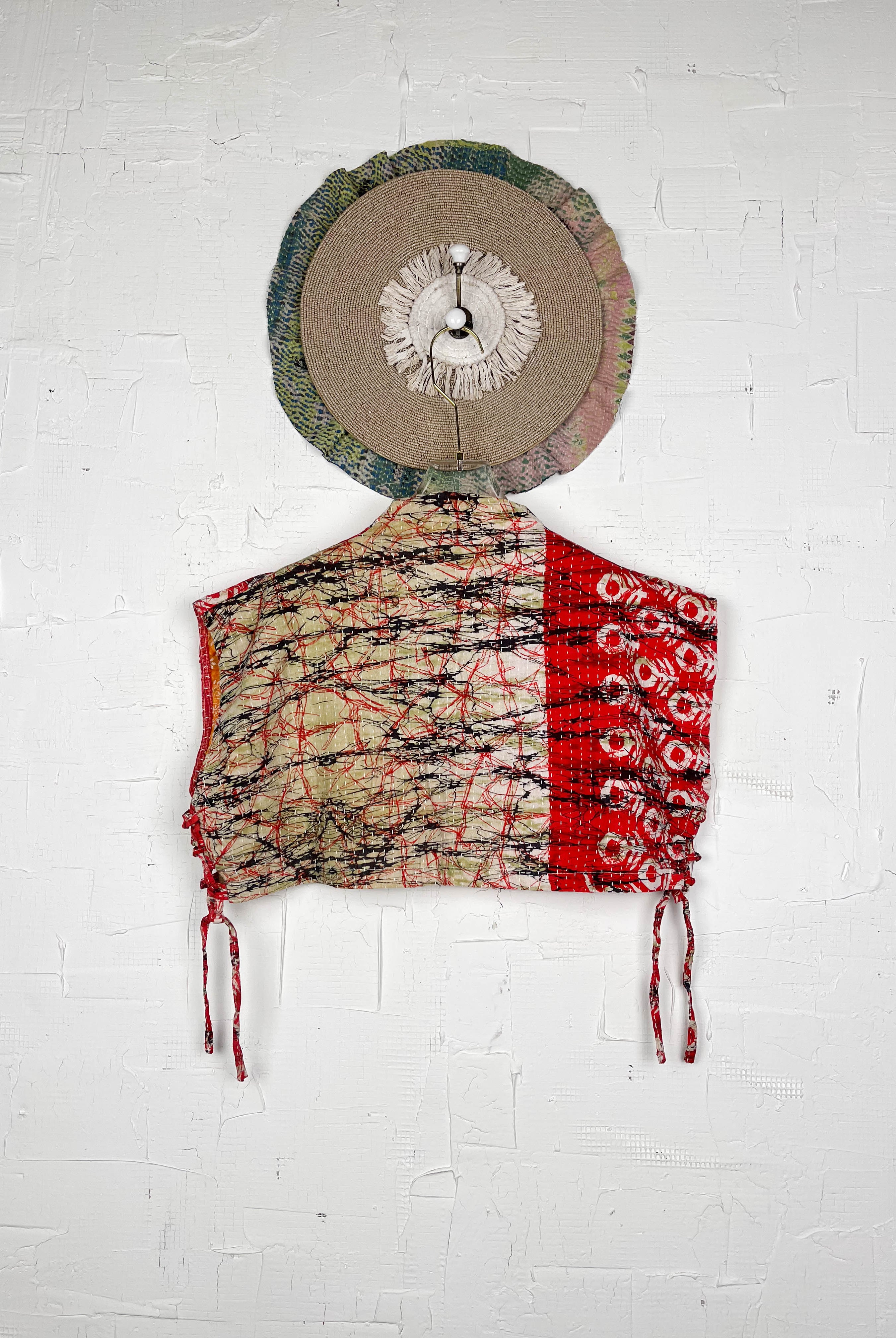 Recycled fabric crop top - Love Protect Sustain