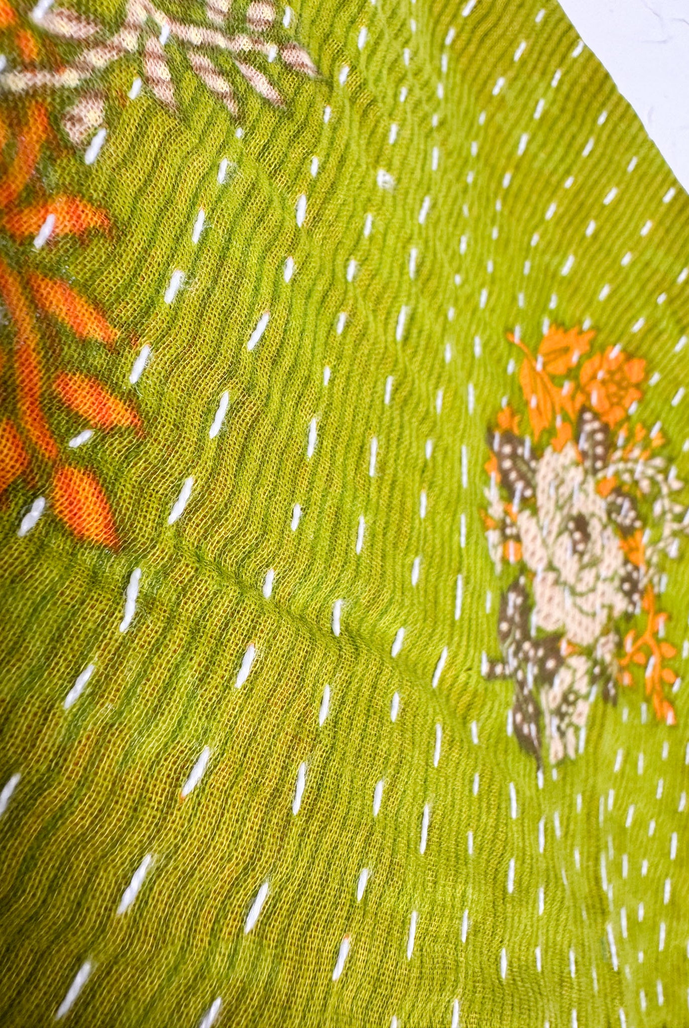 Recycled sari Kantha jumpsuit - Love Protect Sustain