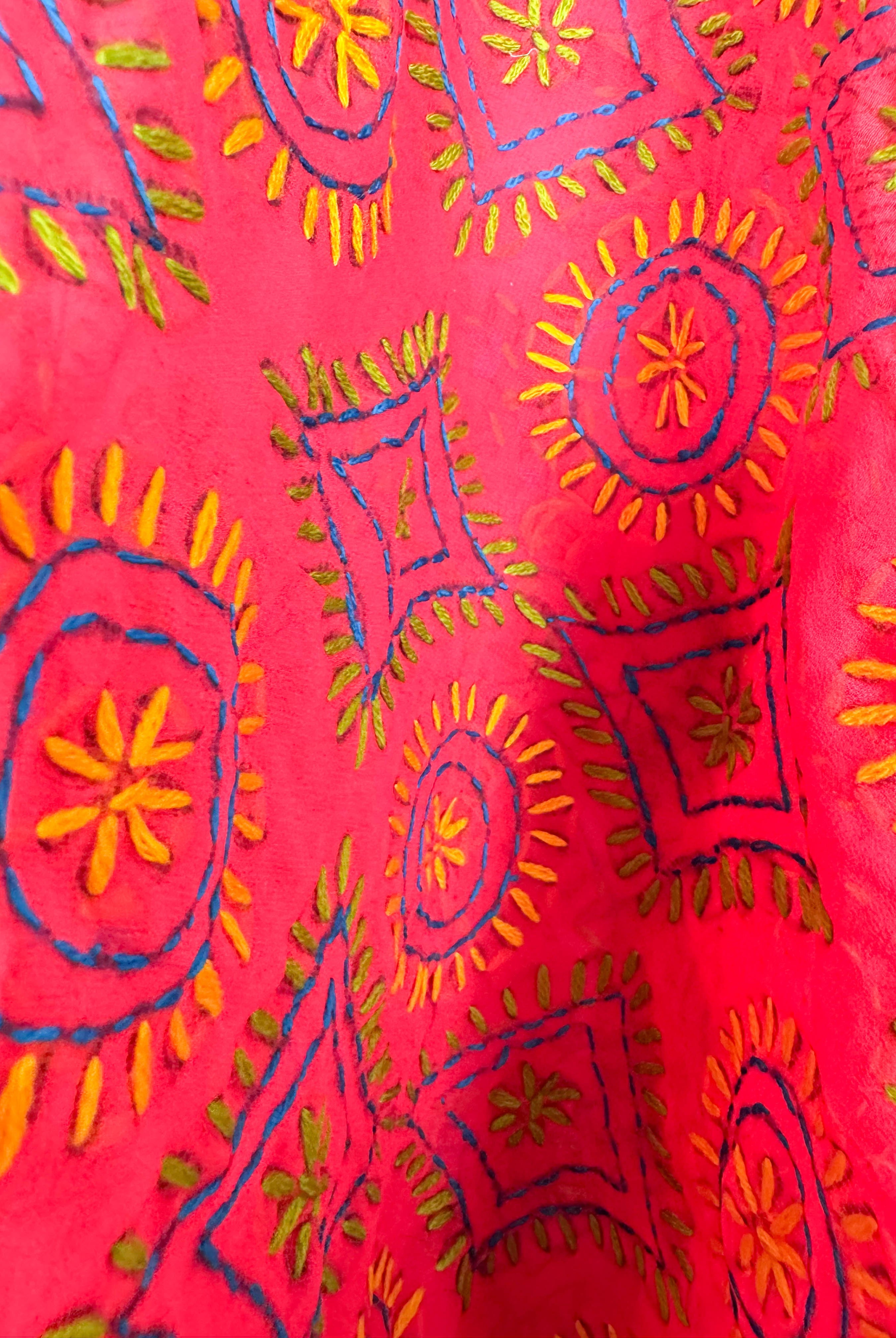 Red Floral Robe - Love Protect Sustain