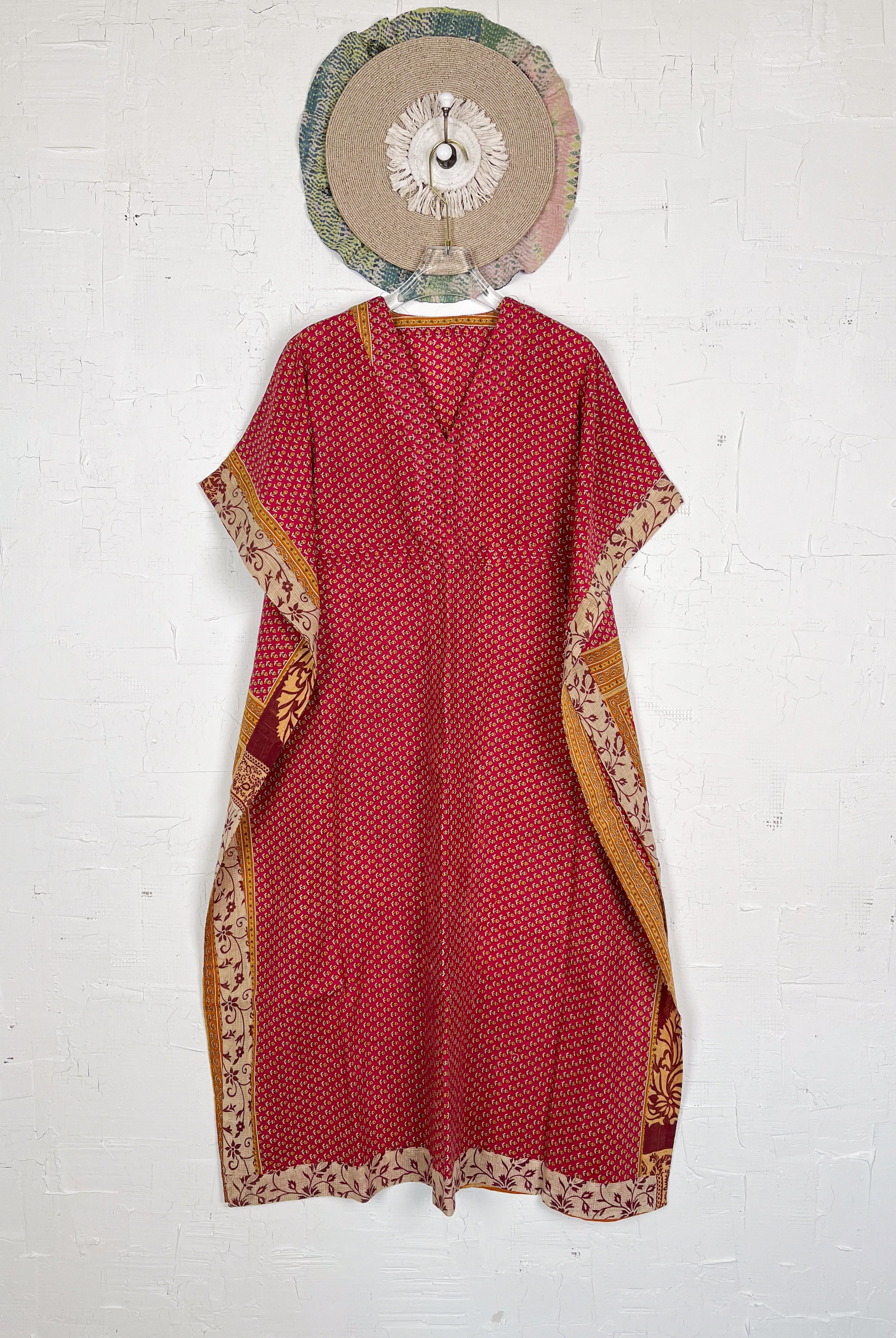 Red Kaftan Dress - Love Protect Sustain