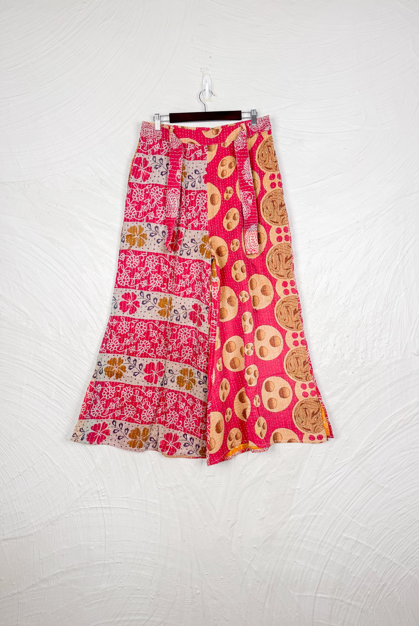 Red Kantha Pants - Love Protect Sustain