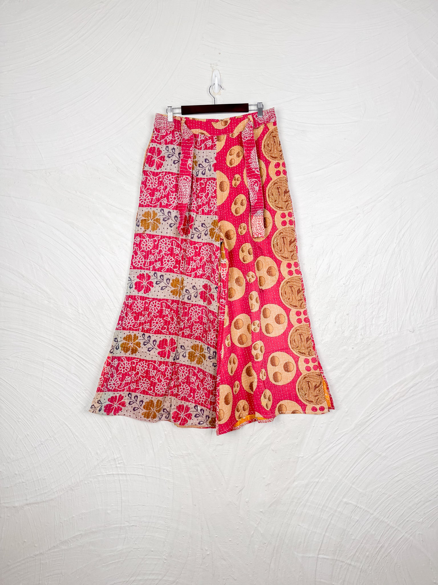 Red Kantha Pants - Love Protect Sustain