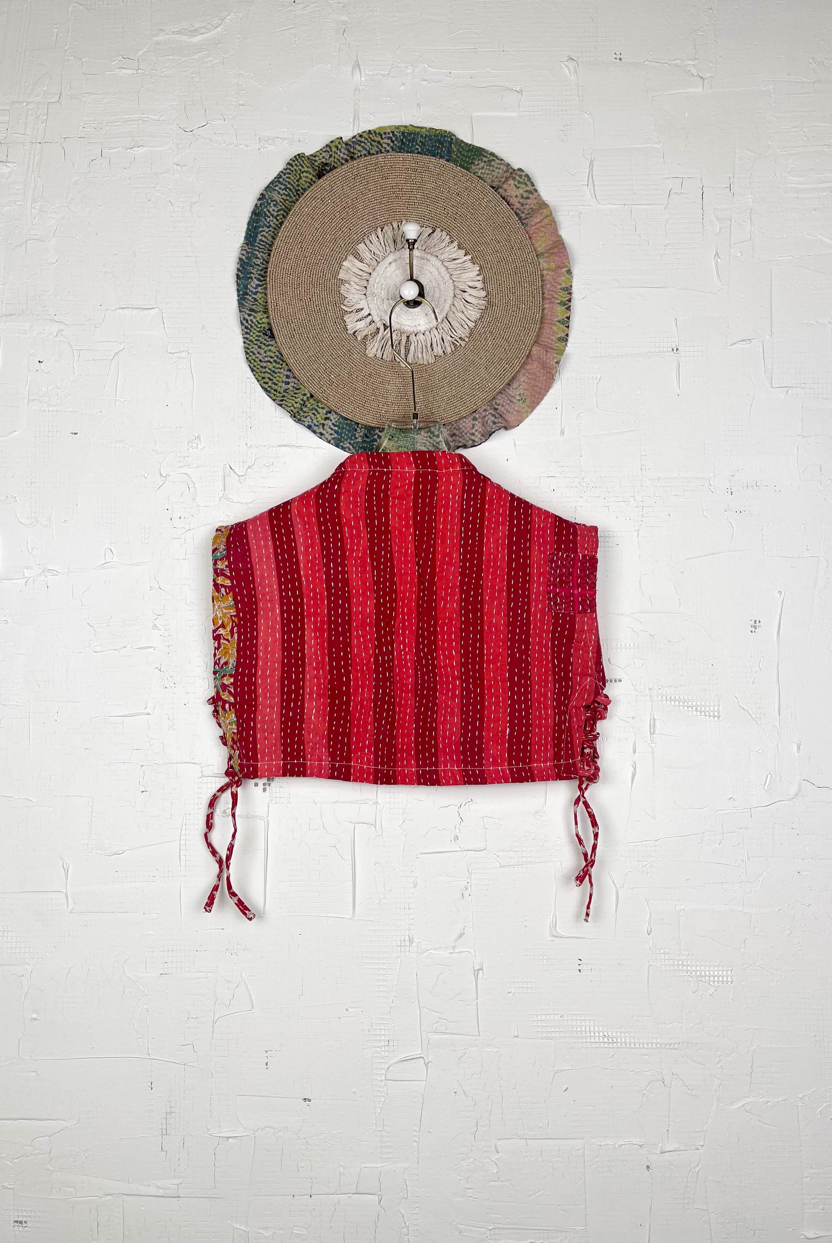 Red Kantha Top - Love Protect Sustain