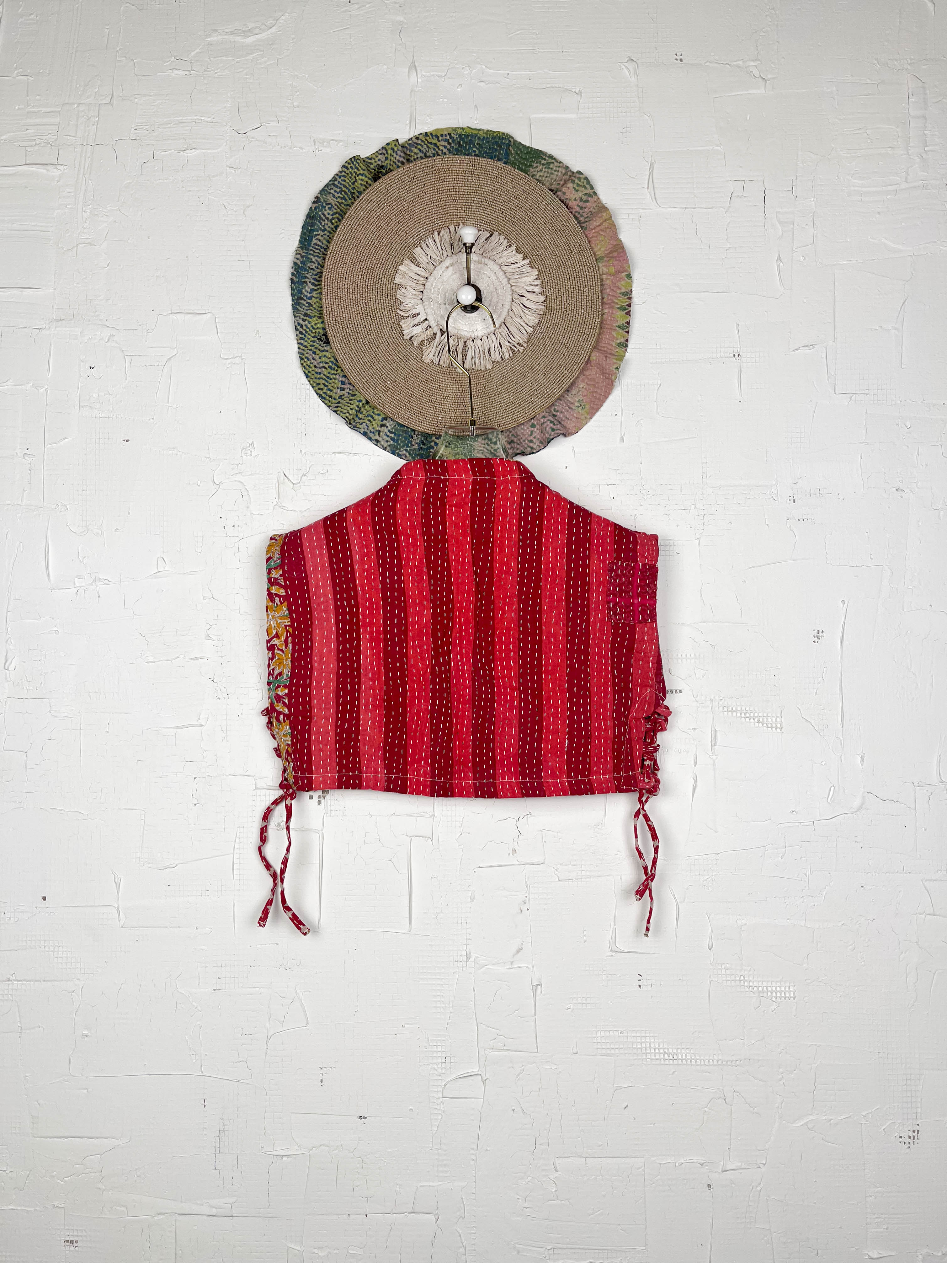 Red Kantha Top - Love Protect Sustain