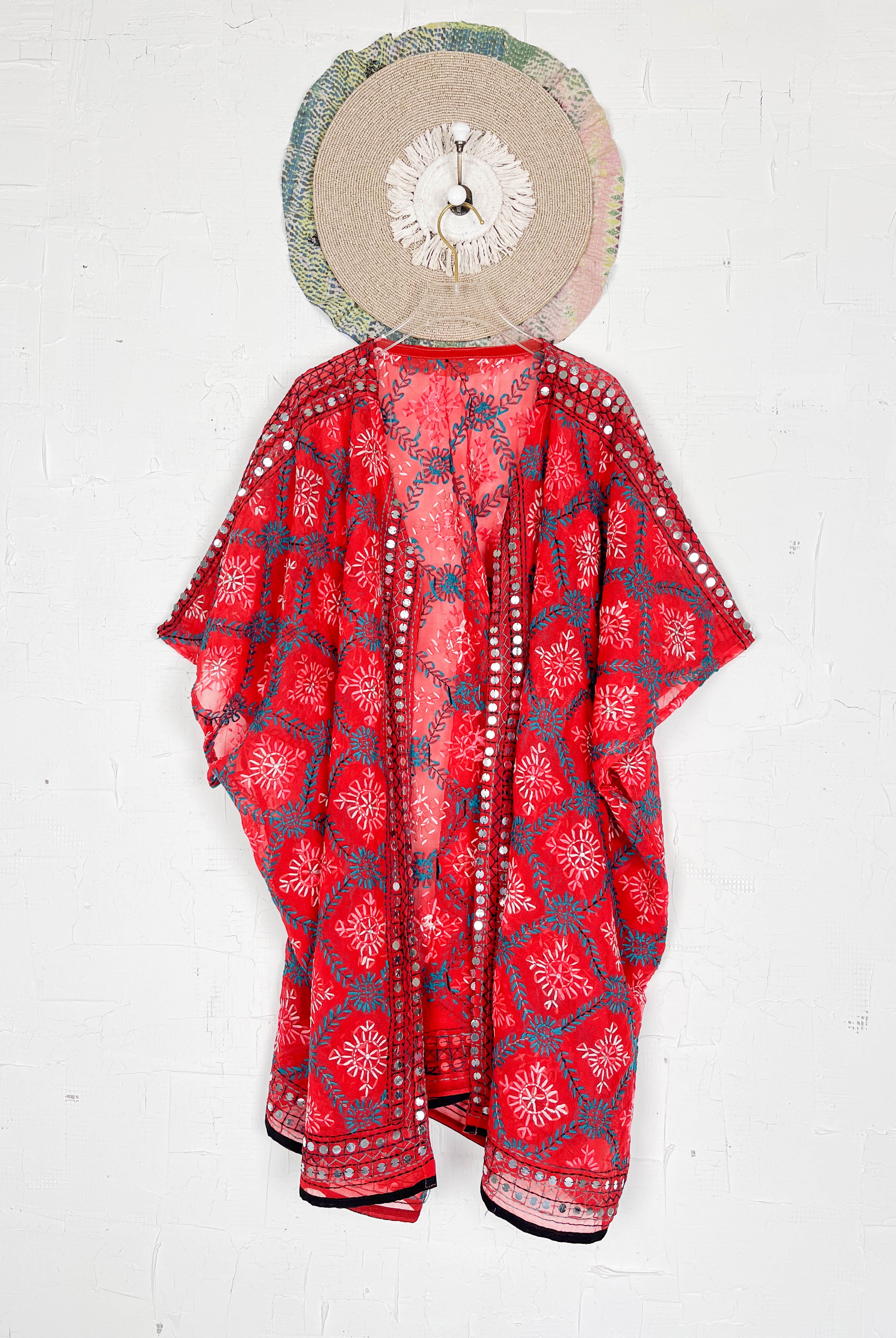 Red Lingerie Robe - Love Protect Sustain