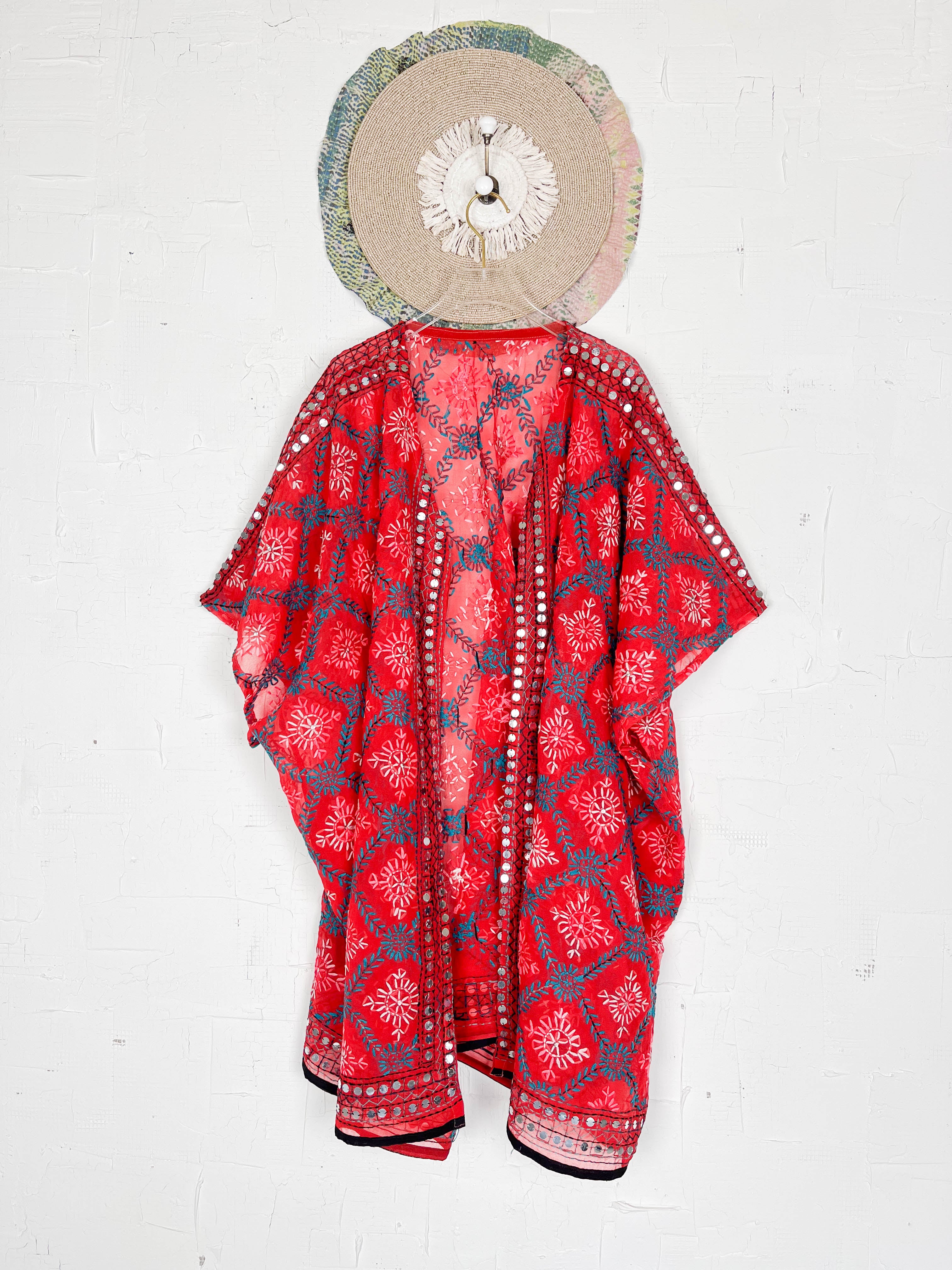 Red Lingerie Robe - Love Protect Sustain