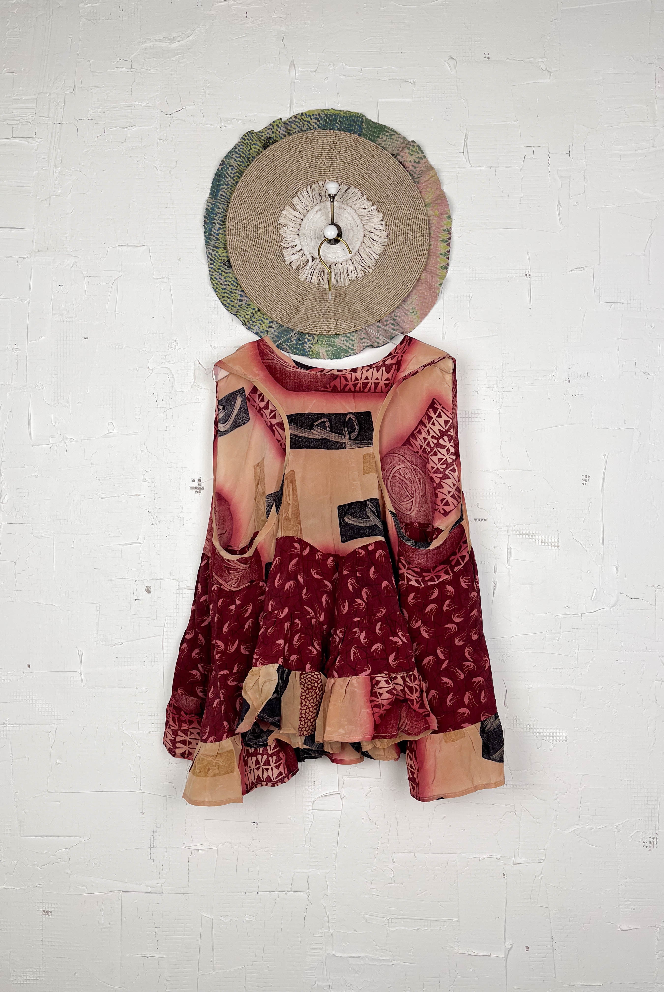 Red Silk Top - Love Protect Sustain