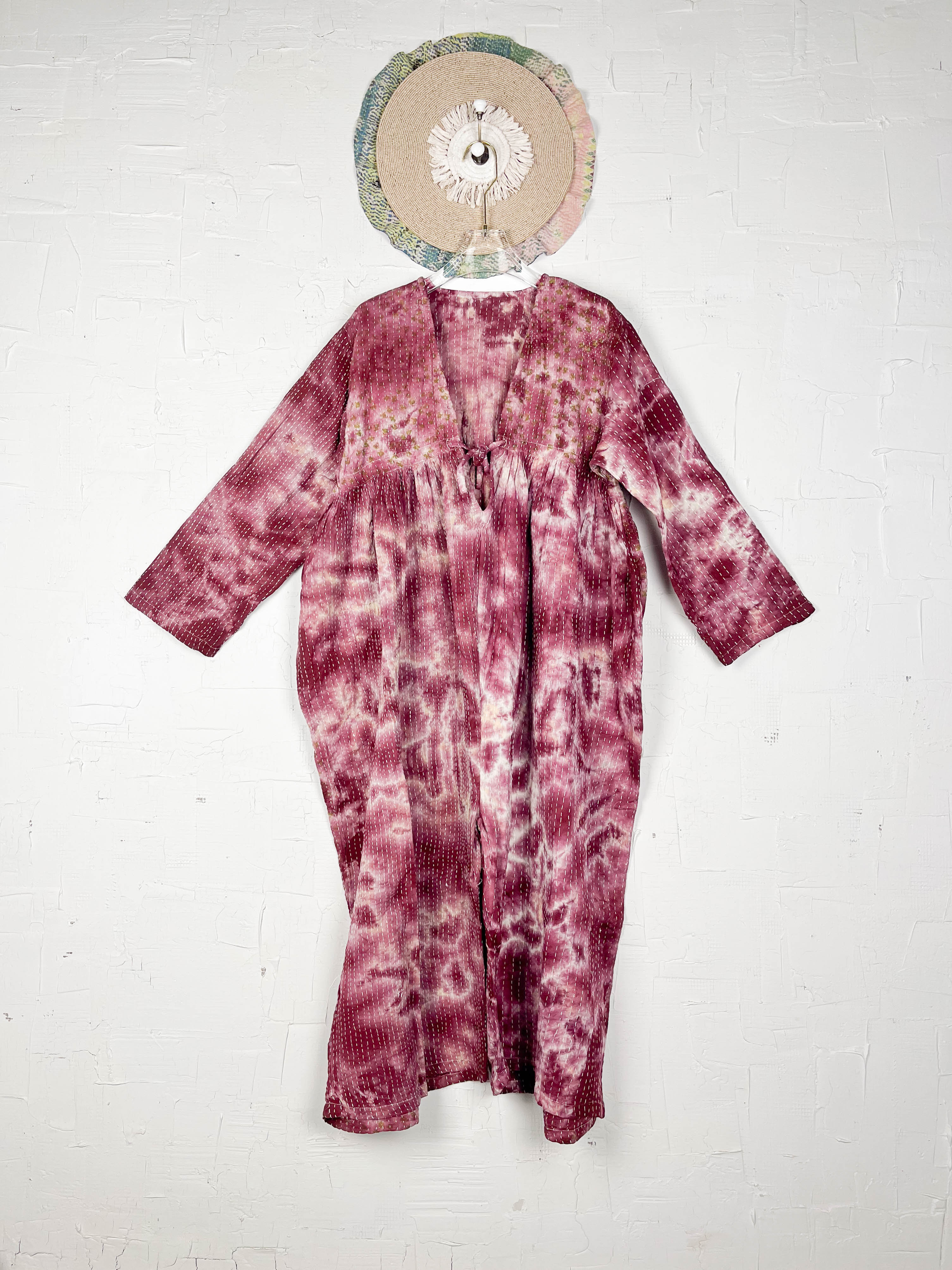 Red Tie Dye Jumpsuit - Love Protect Sustain