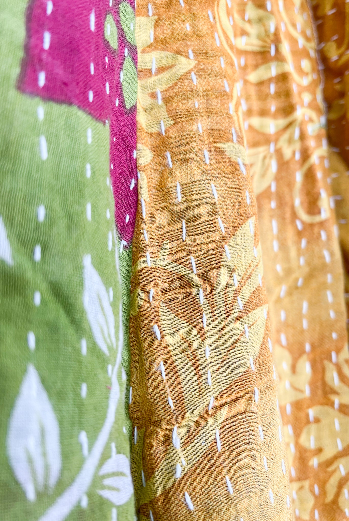 Relaxed fit Kantha pants - Love Protect Sustain