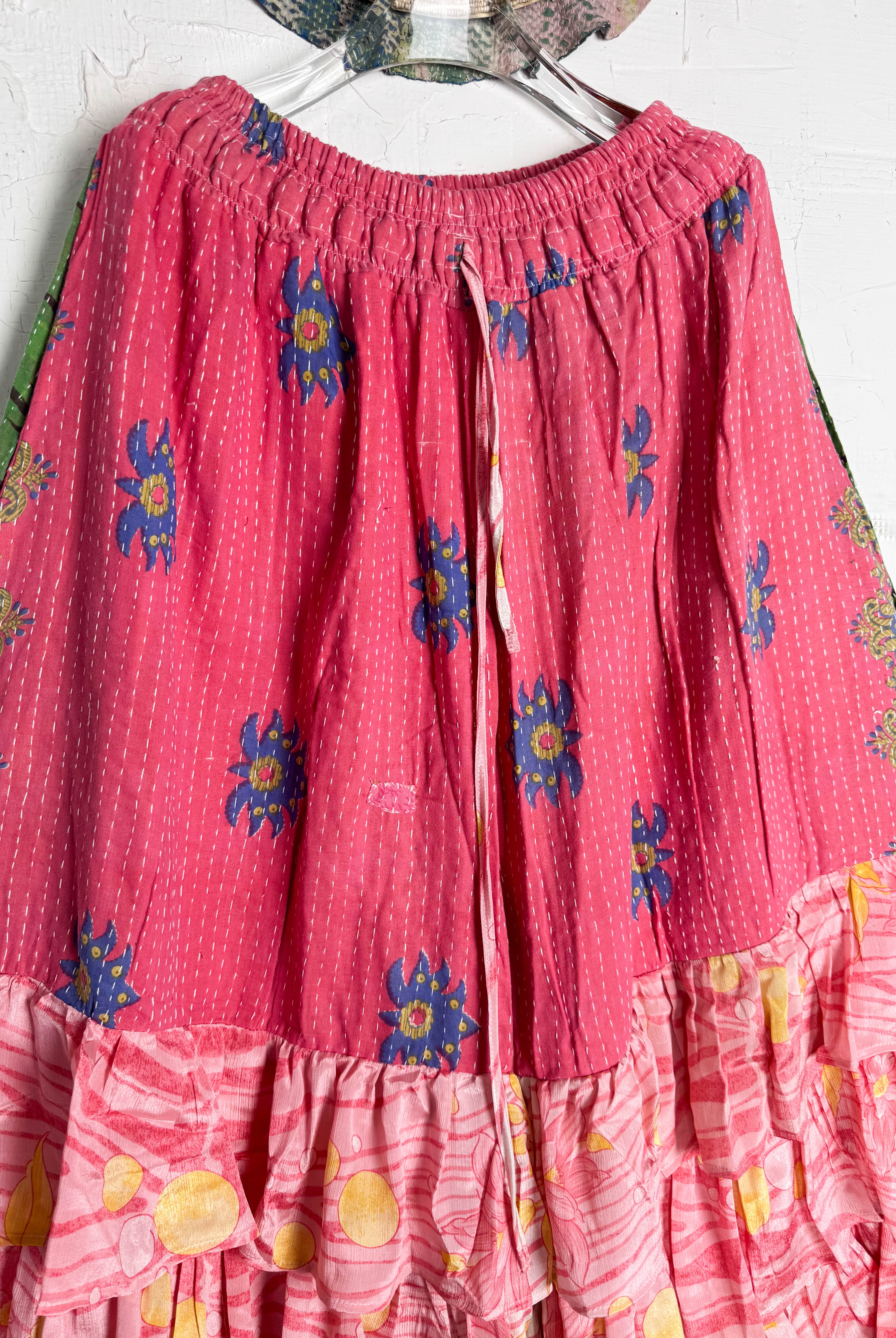 Relaxed fit silk pants lounge - Love Protect Sustain