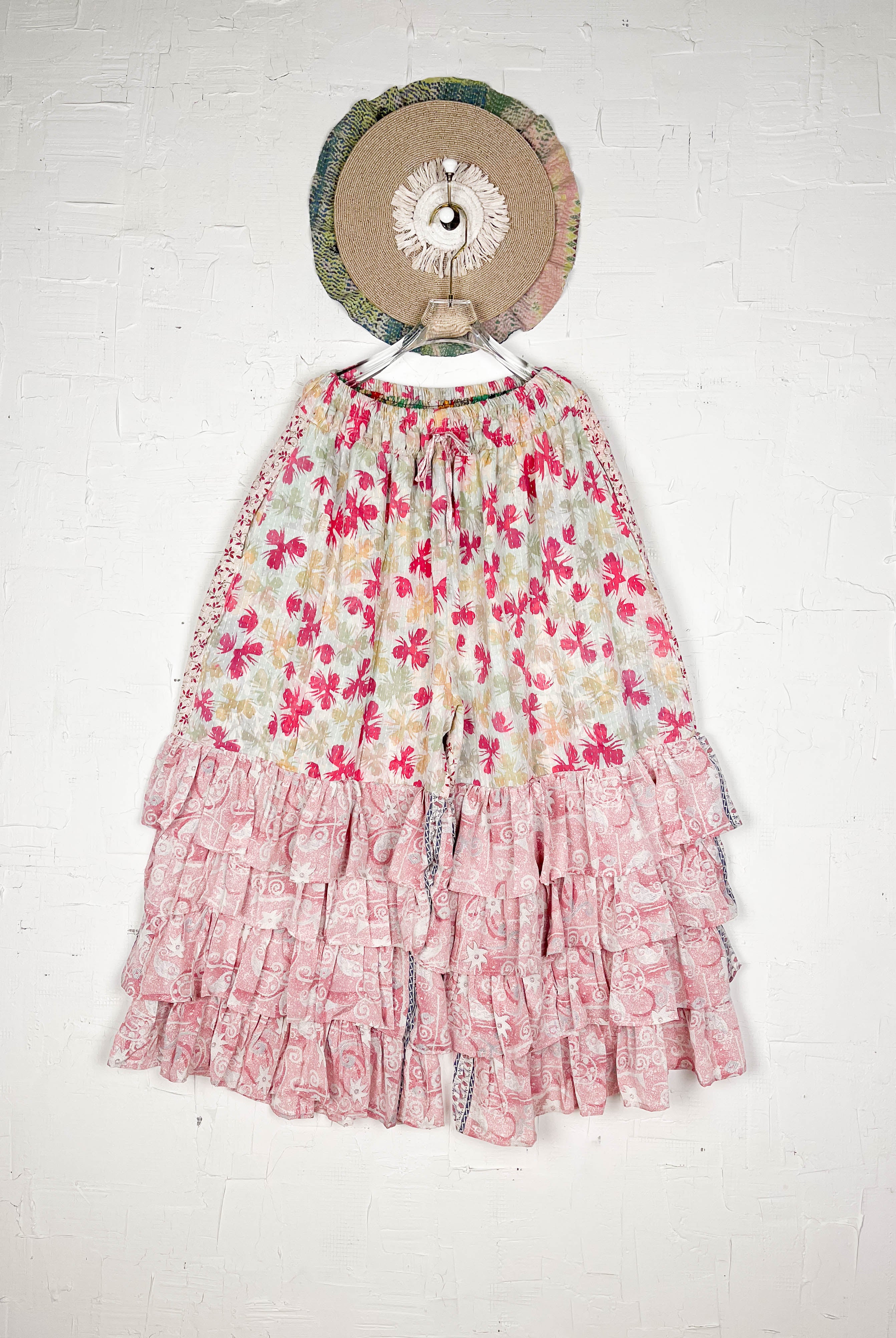 Relaxed fit silk pants lounge - Love Protect Sustain