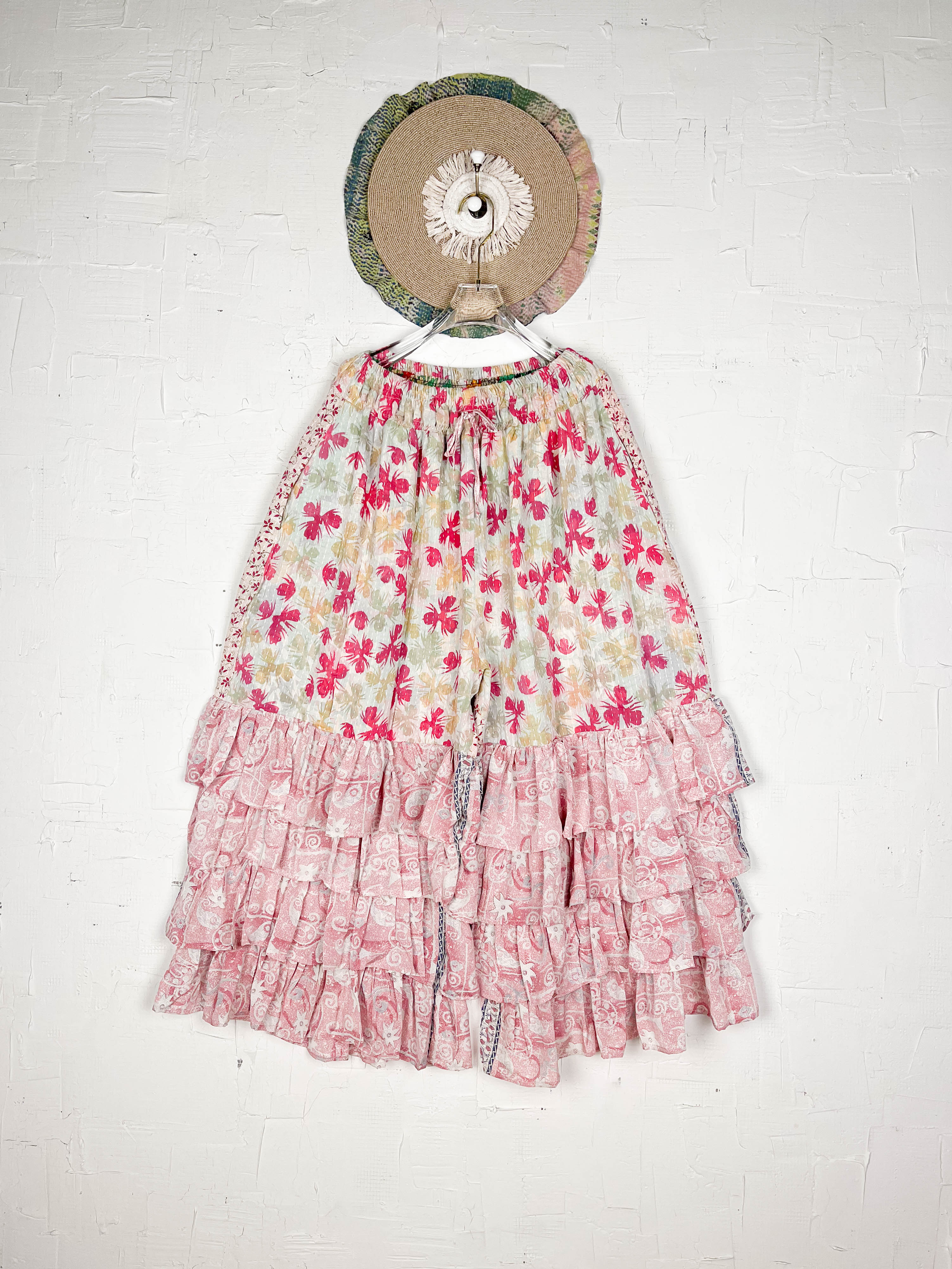 Relaxed fit silk pants lounge - Love Protect Sustain