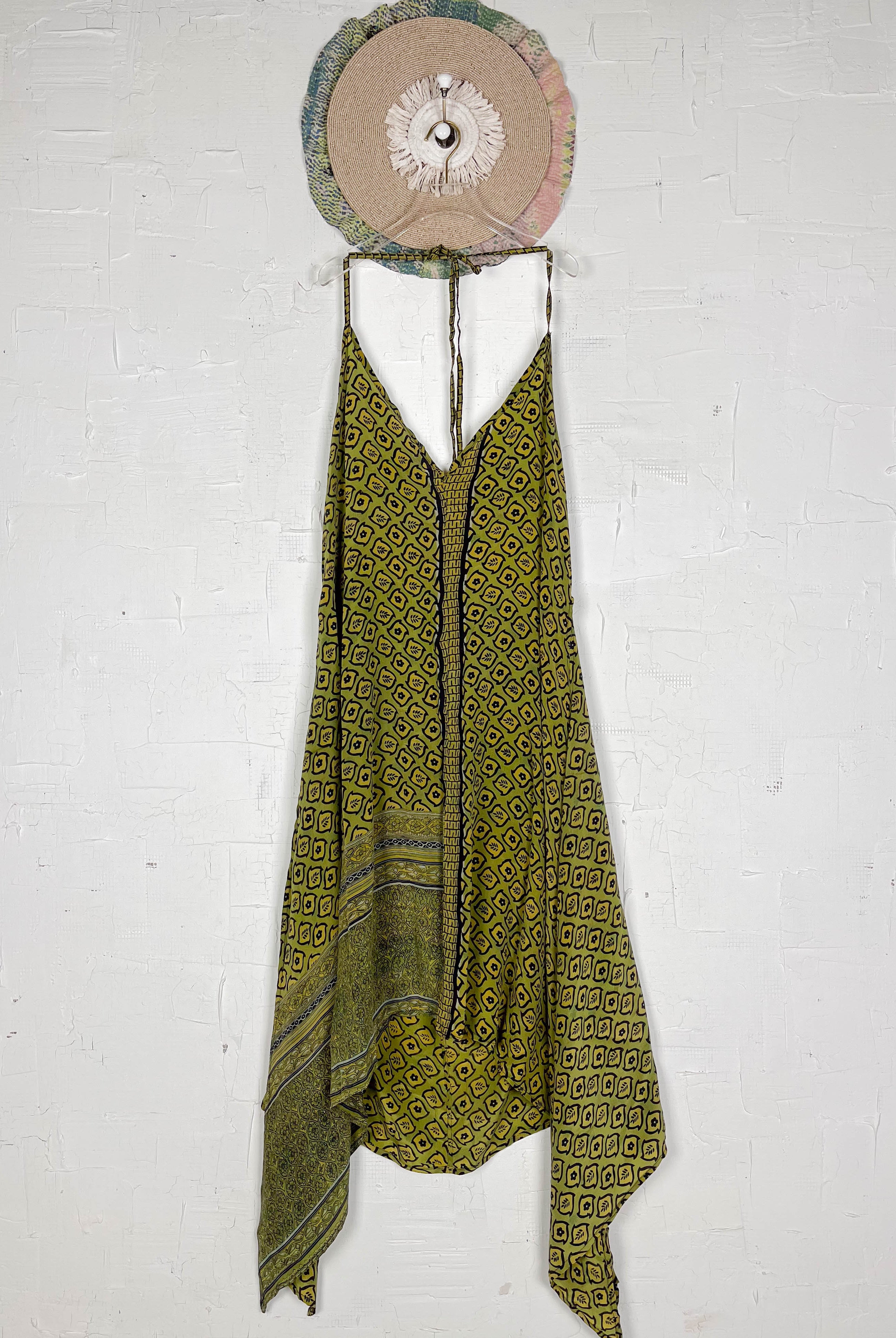 Retro silk dress - Love Protect Sustain