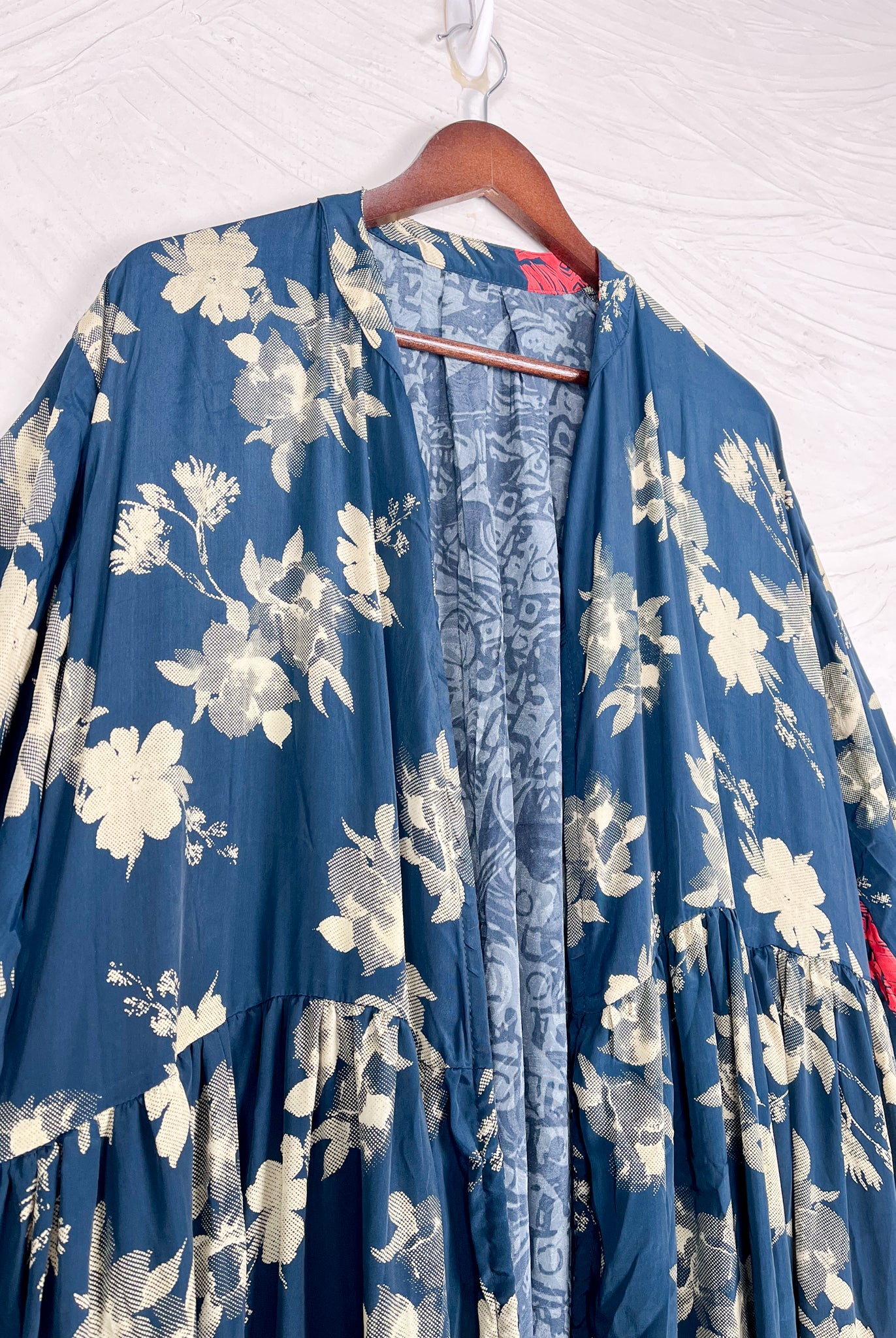 Retro silk long dress - Love Protect Sustain