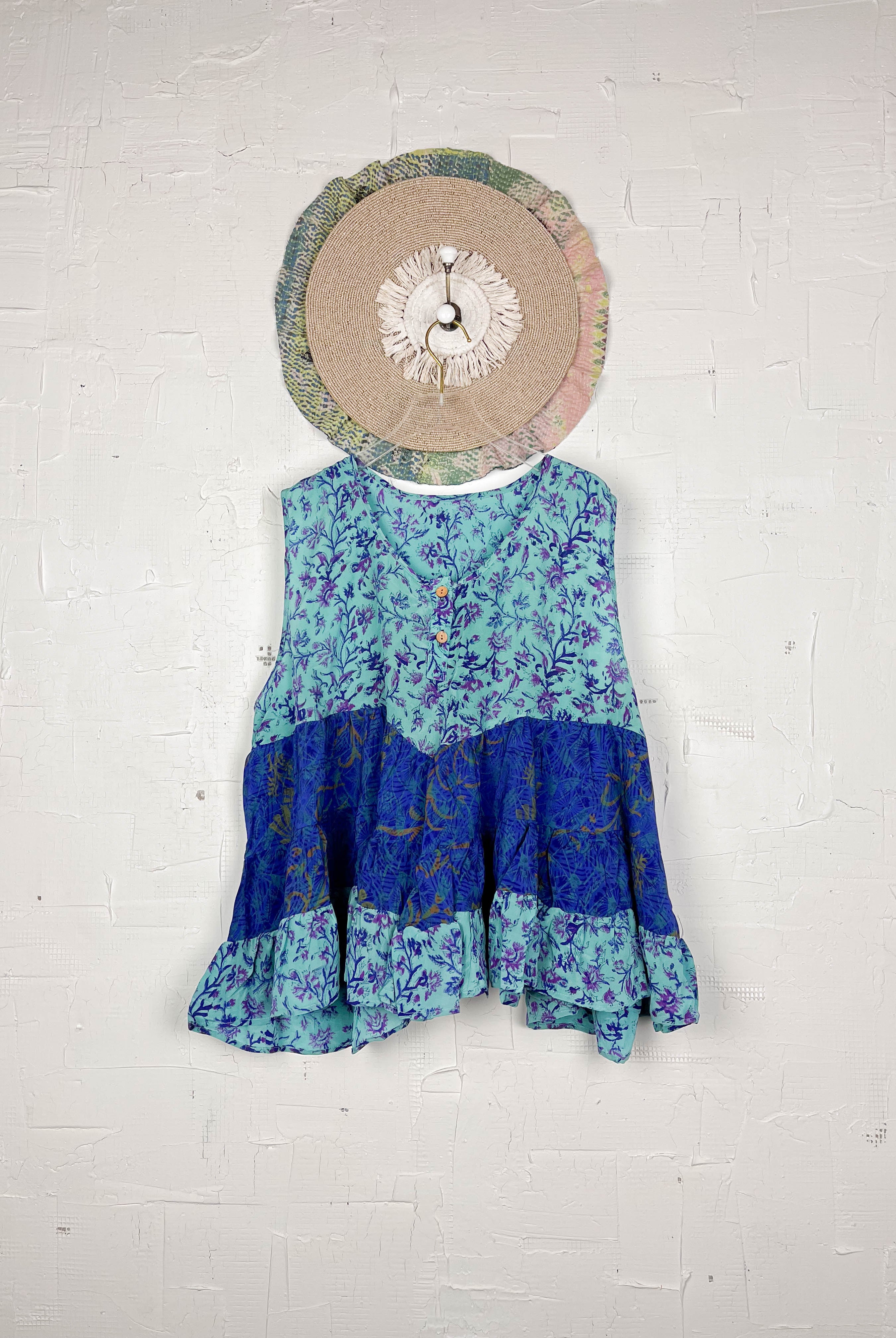 Retro silk top - Love Protect Sustain