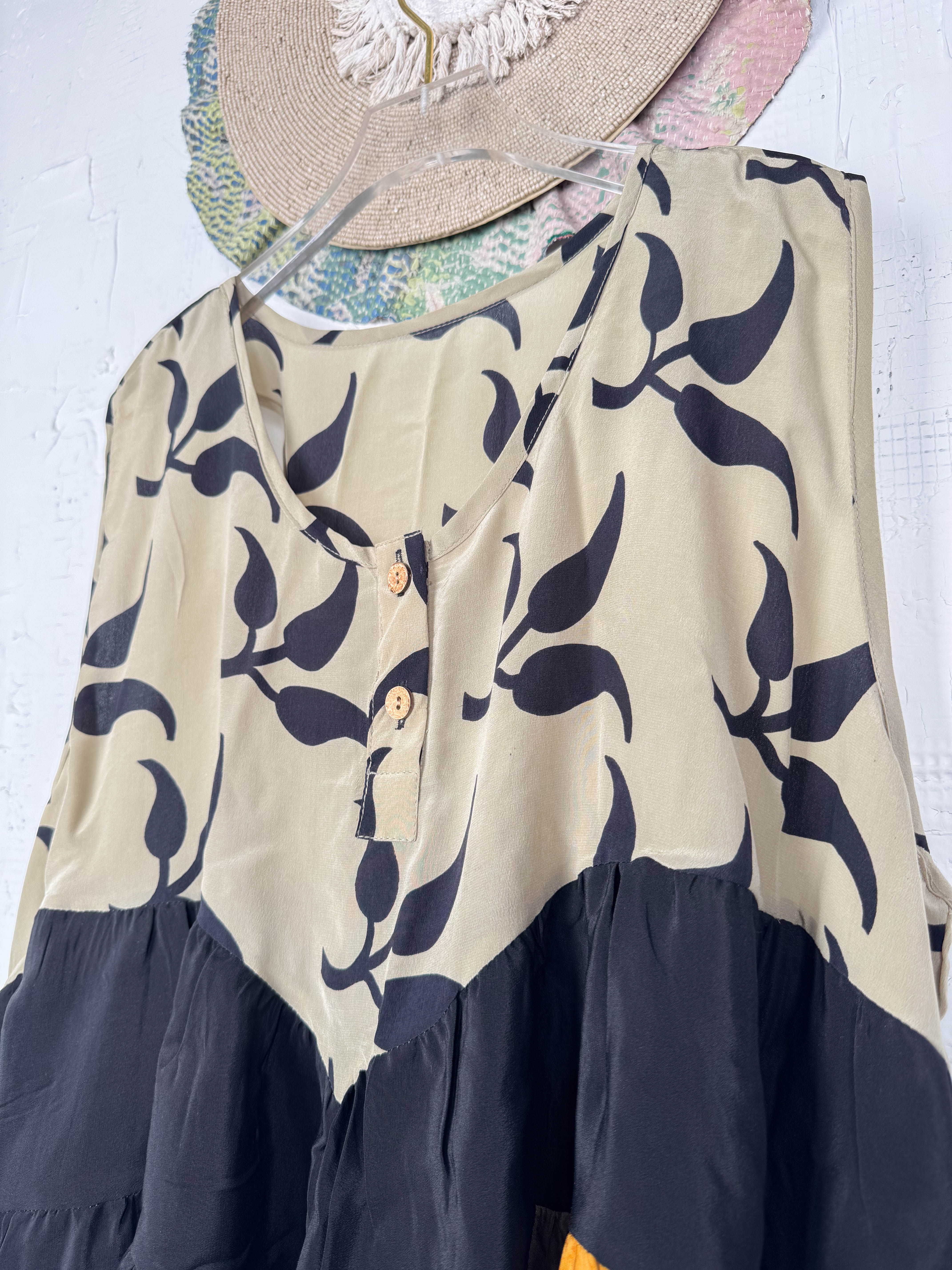 Retro silk vest summer - Love Protect Sustain