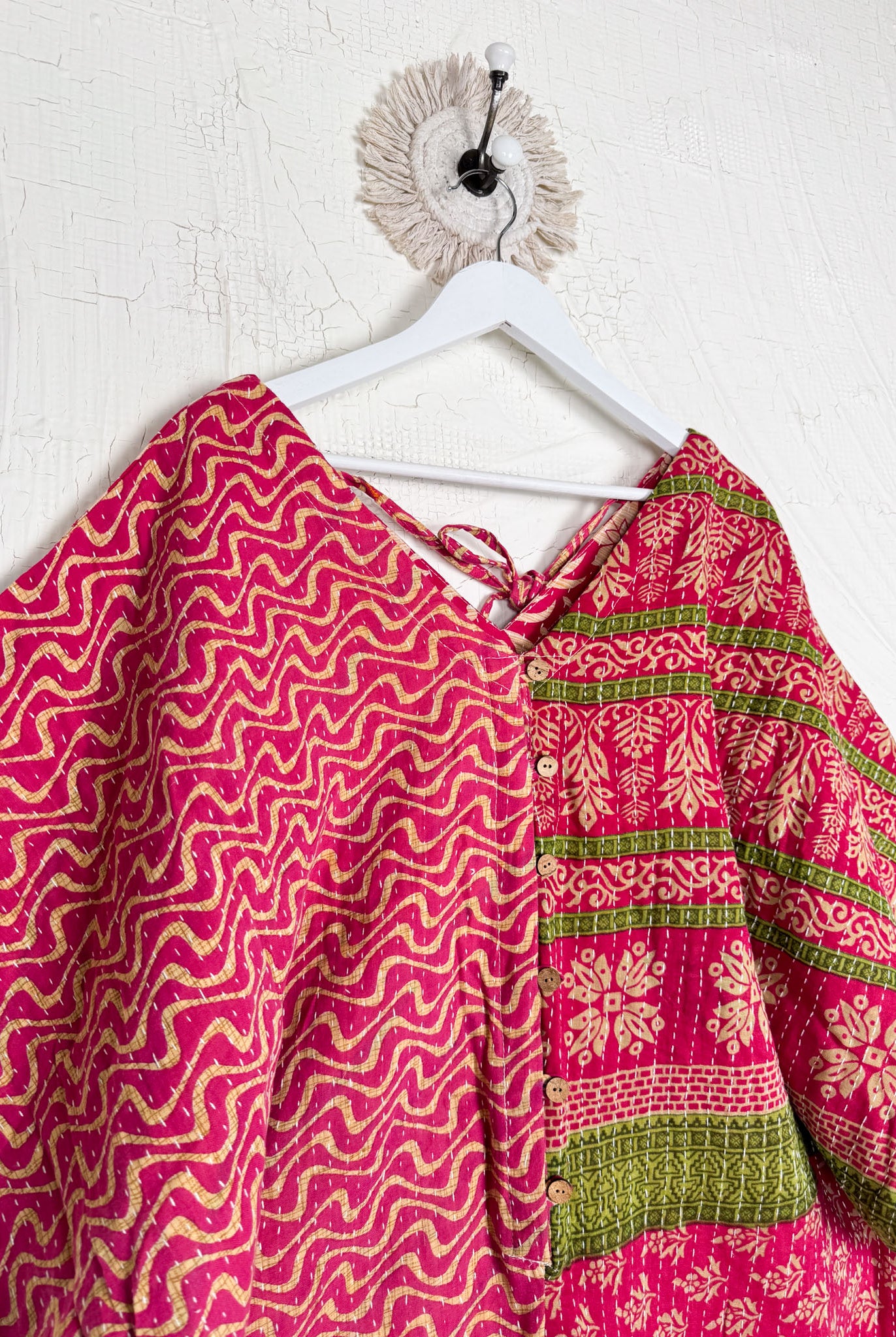 Reversible Kantha jumpsuit - Love Protect Sustain