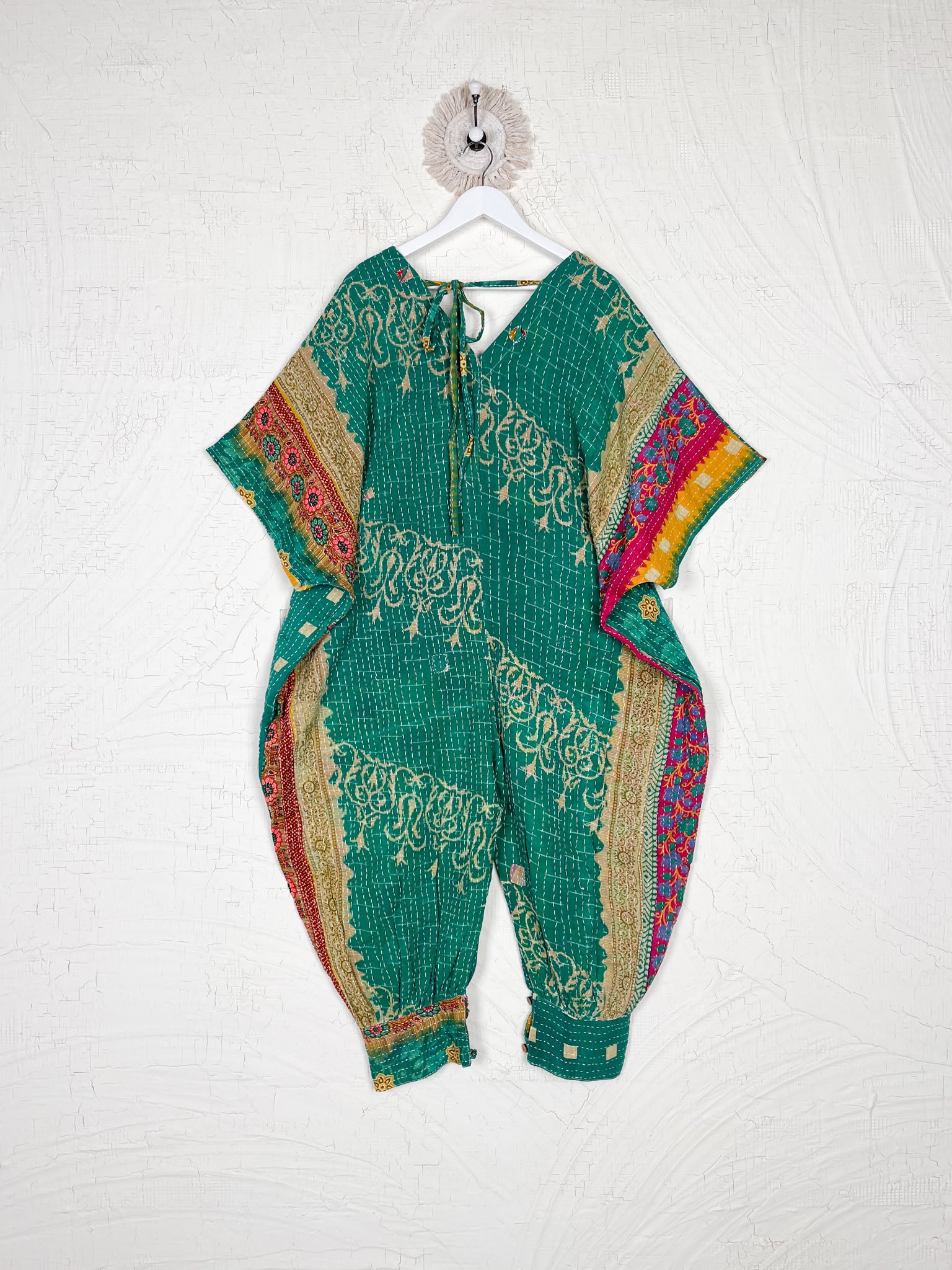 Reversible Kantha jumpsuit - Love Protect Sustain