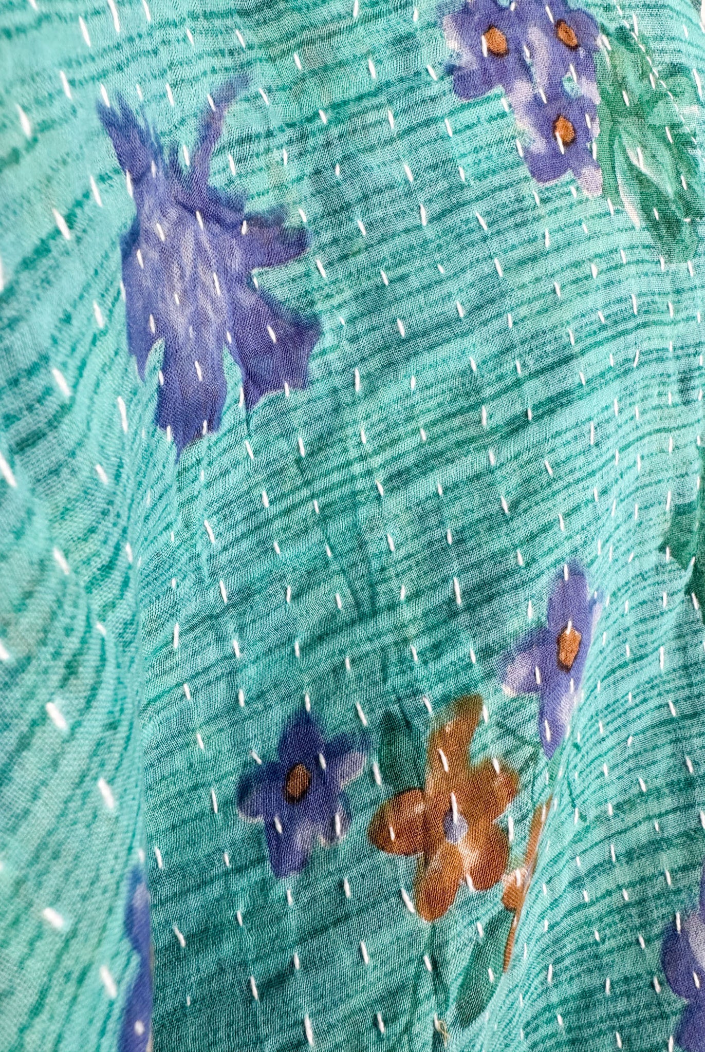 Reversible Kantha jumpsuit - Love Protect Sustain