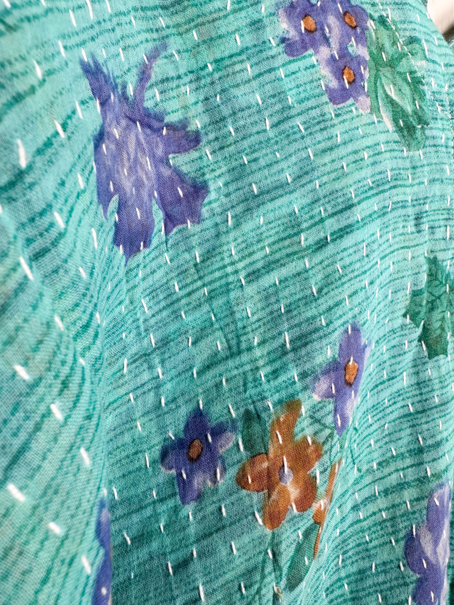 Reversible Kantha jumpsuit - Love Protect Sustain